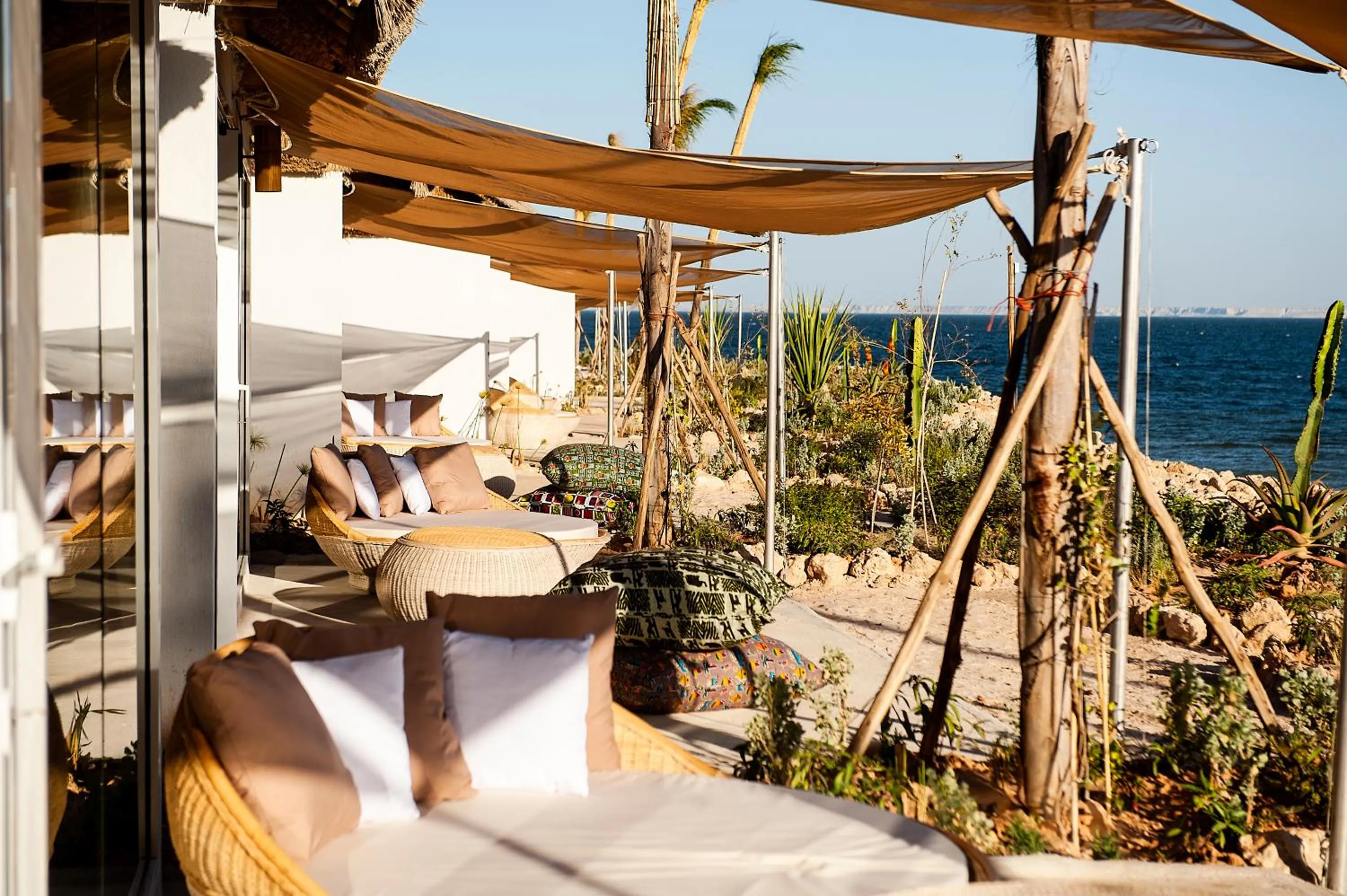 Patio in La Crique Nature & Spa