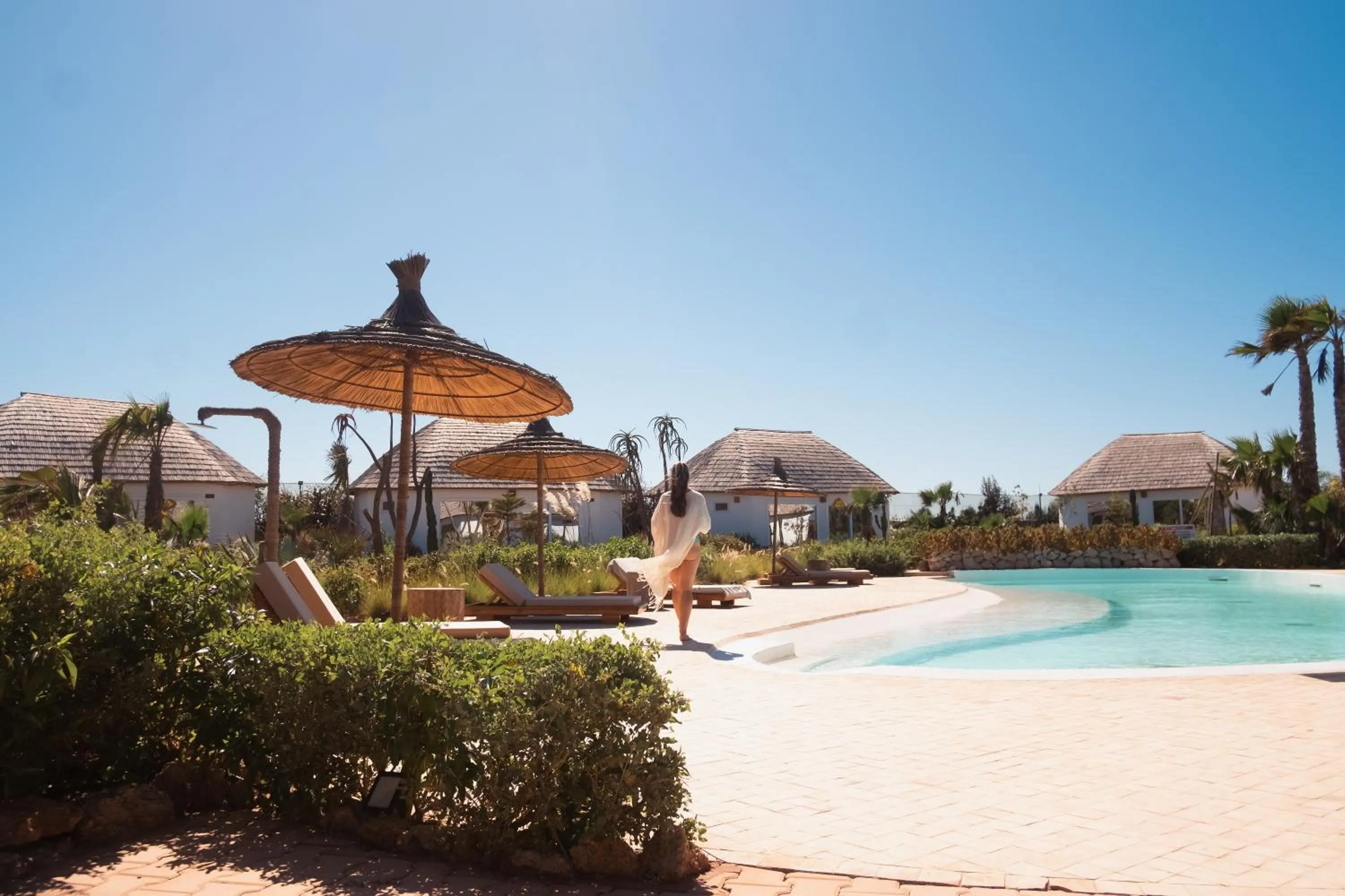 Swimming pool in La Crique Nature & Spa