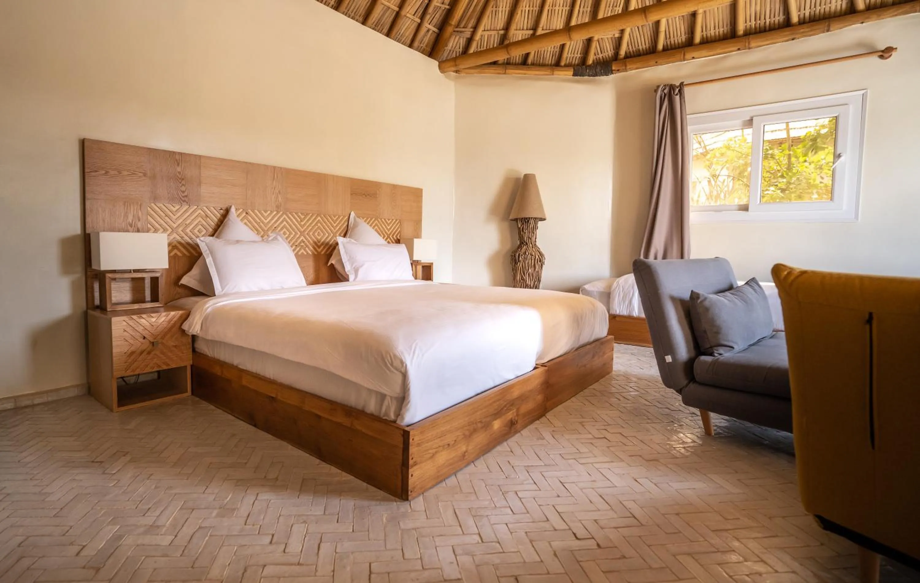 Bedroom, Bed in La Crique Nature & Spa