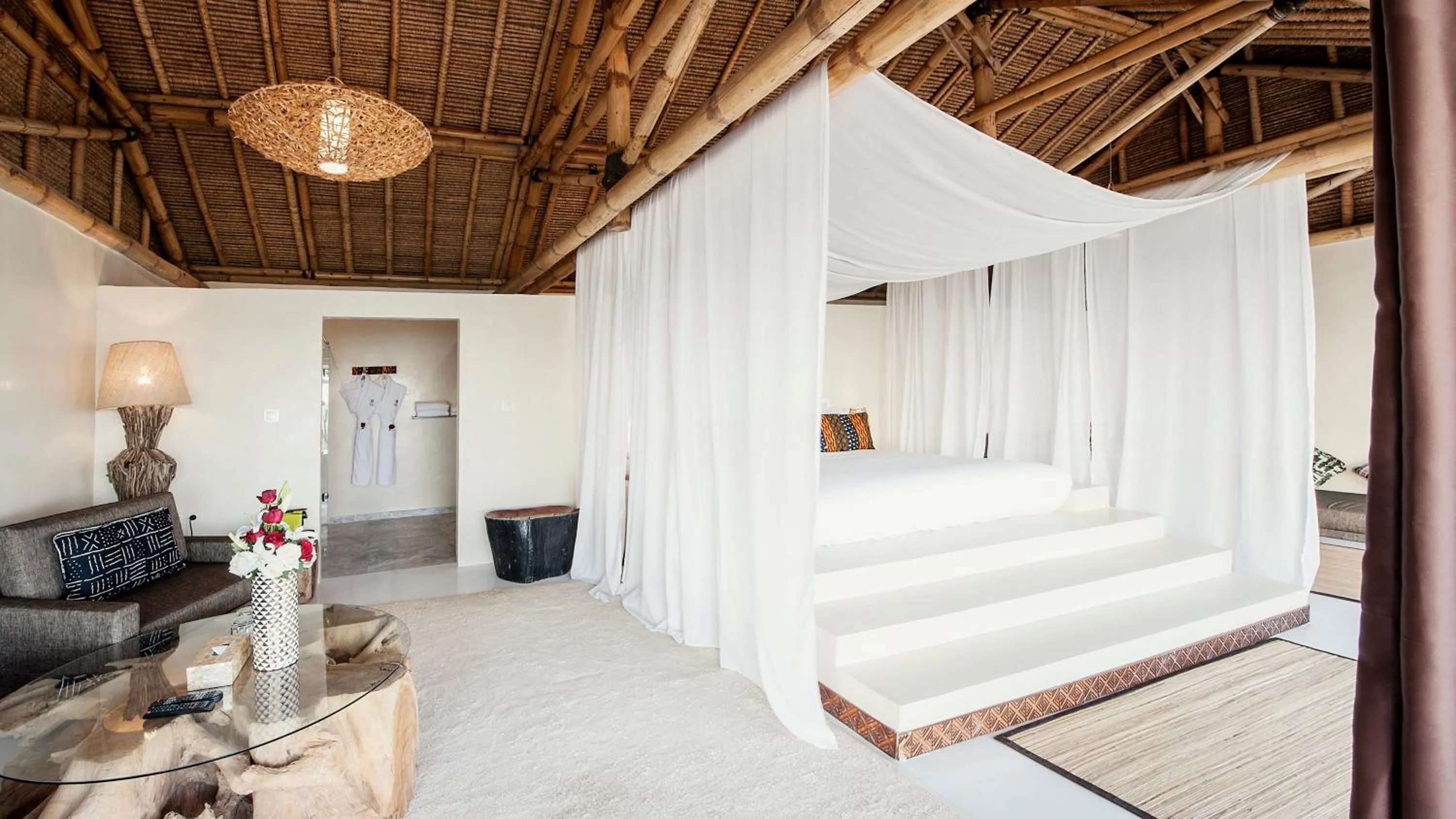 Bedroom, Bed in La Crique Nature & Spa