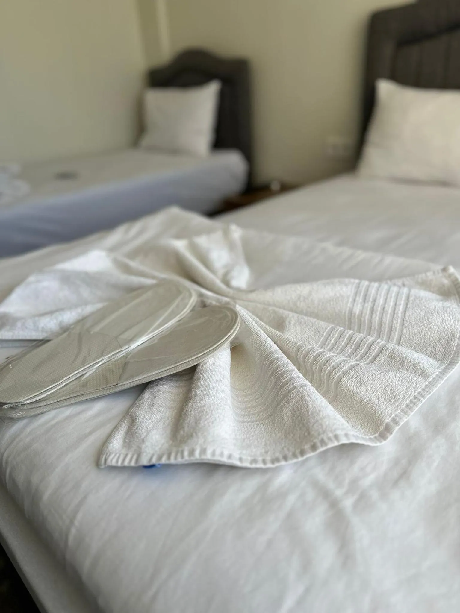 Bathroom, Bed in HİSAR HOTEL