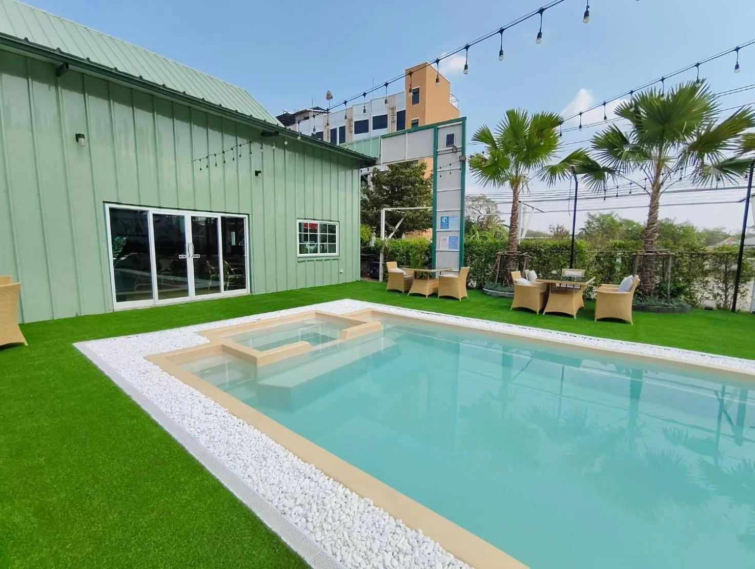 Pool view in Casa Coco Hotel