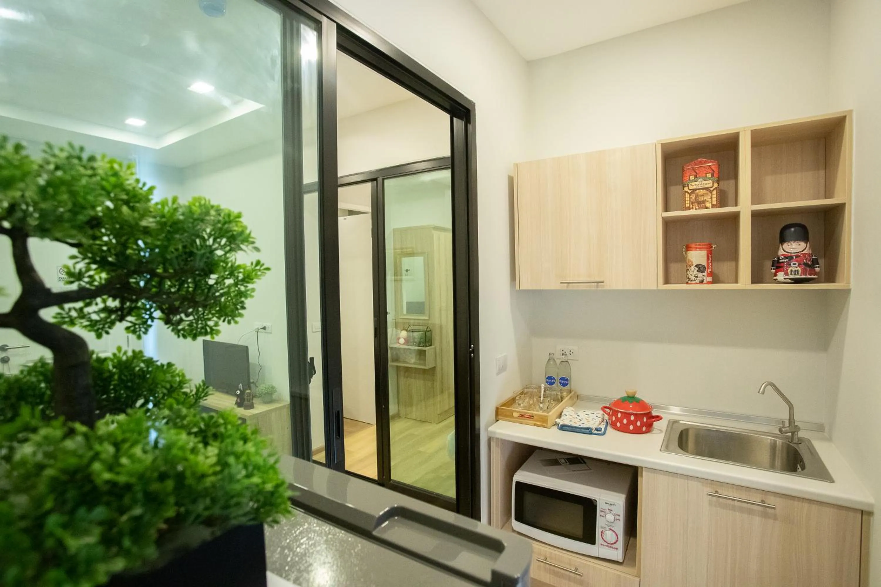 Kitchen or kitchenette in Casa Coco Hotel