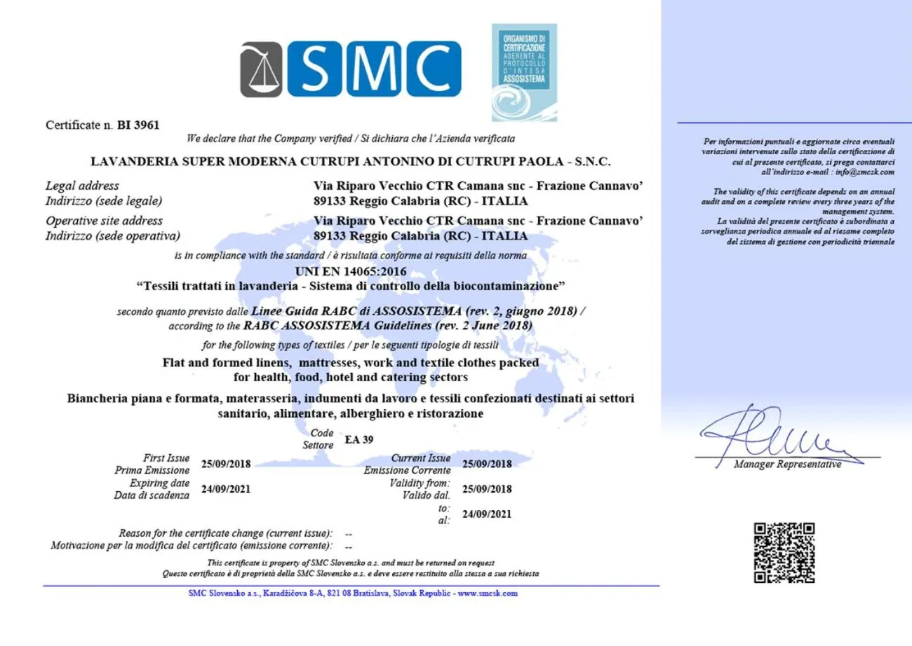 Certificate/Award in Santa Caterina