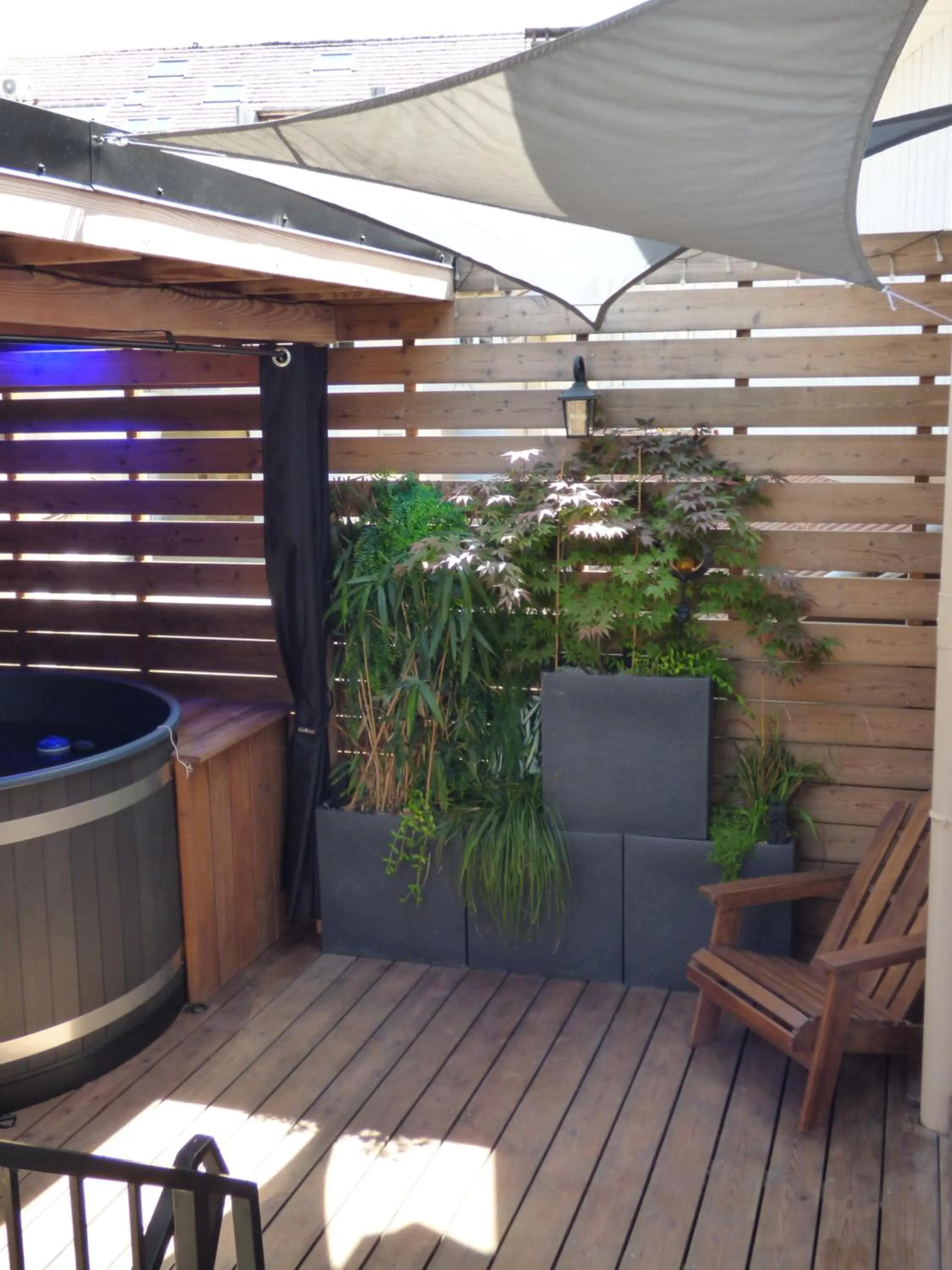 Patio in Gite & Spa Privatif Glam'88 - Vosges