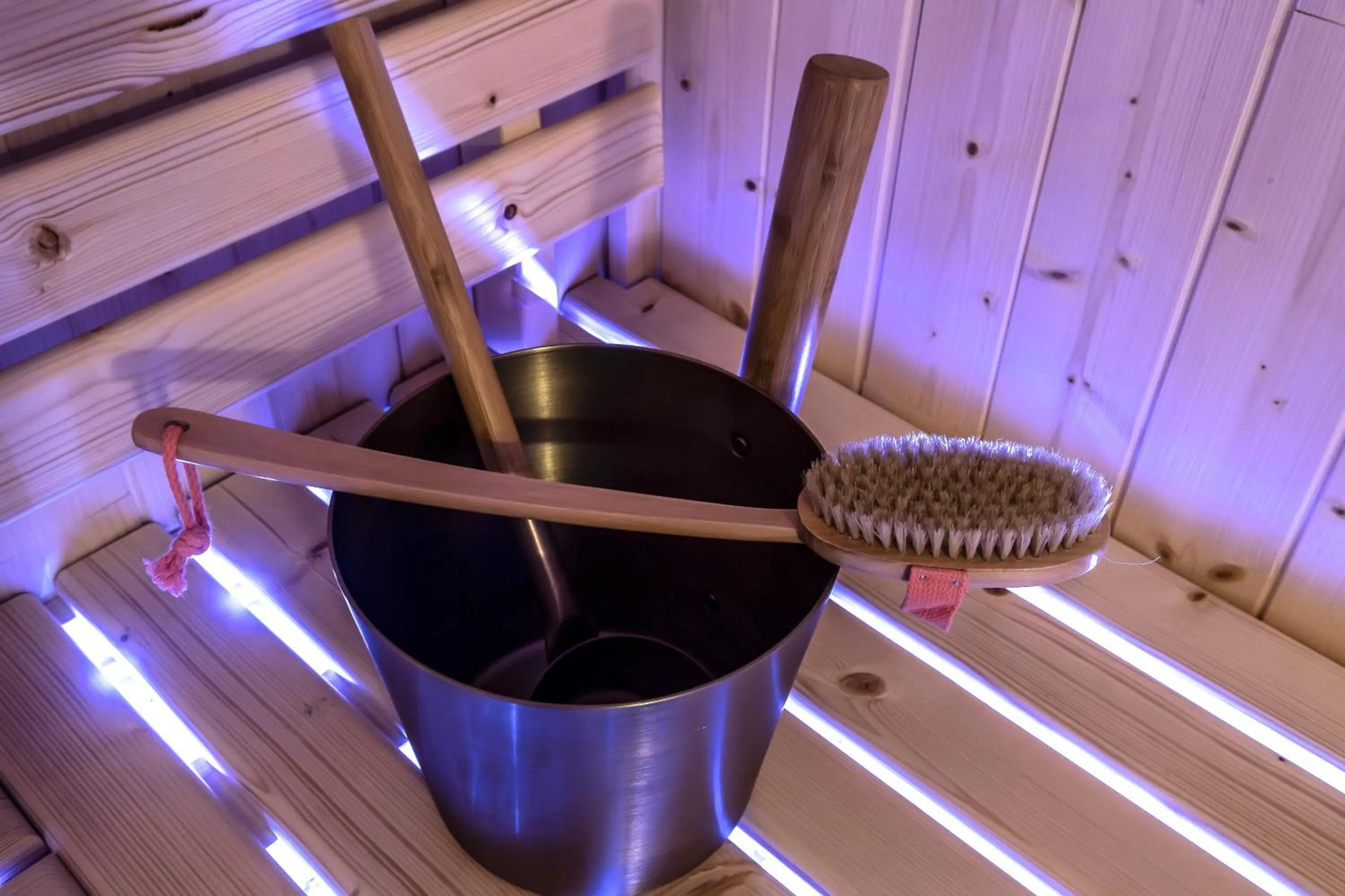 Sauna in Gite & Spa Privatif Glam'88 - Vosges