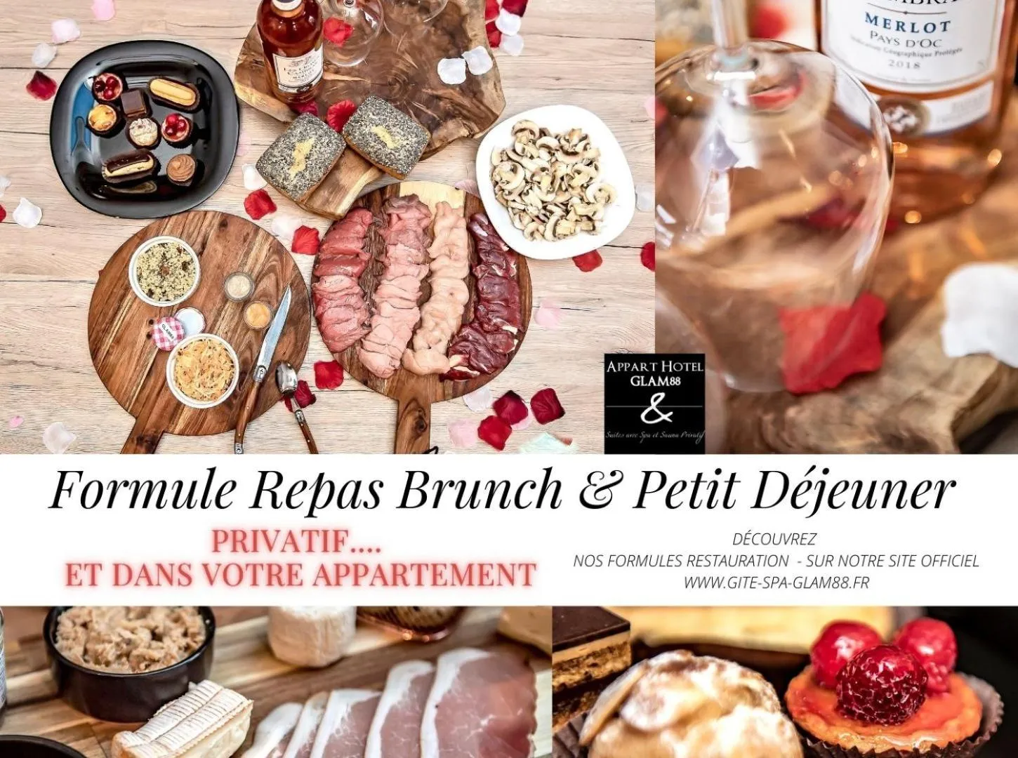 Meals in Gite & Spa Privatif Glam'88 - Vosges
