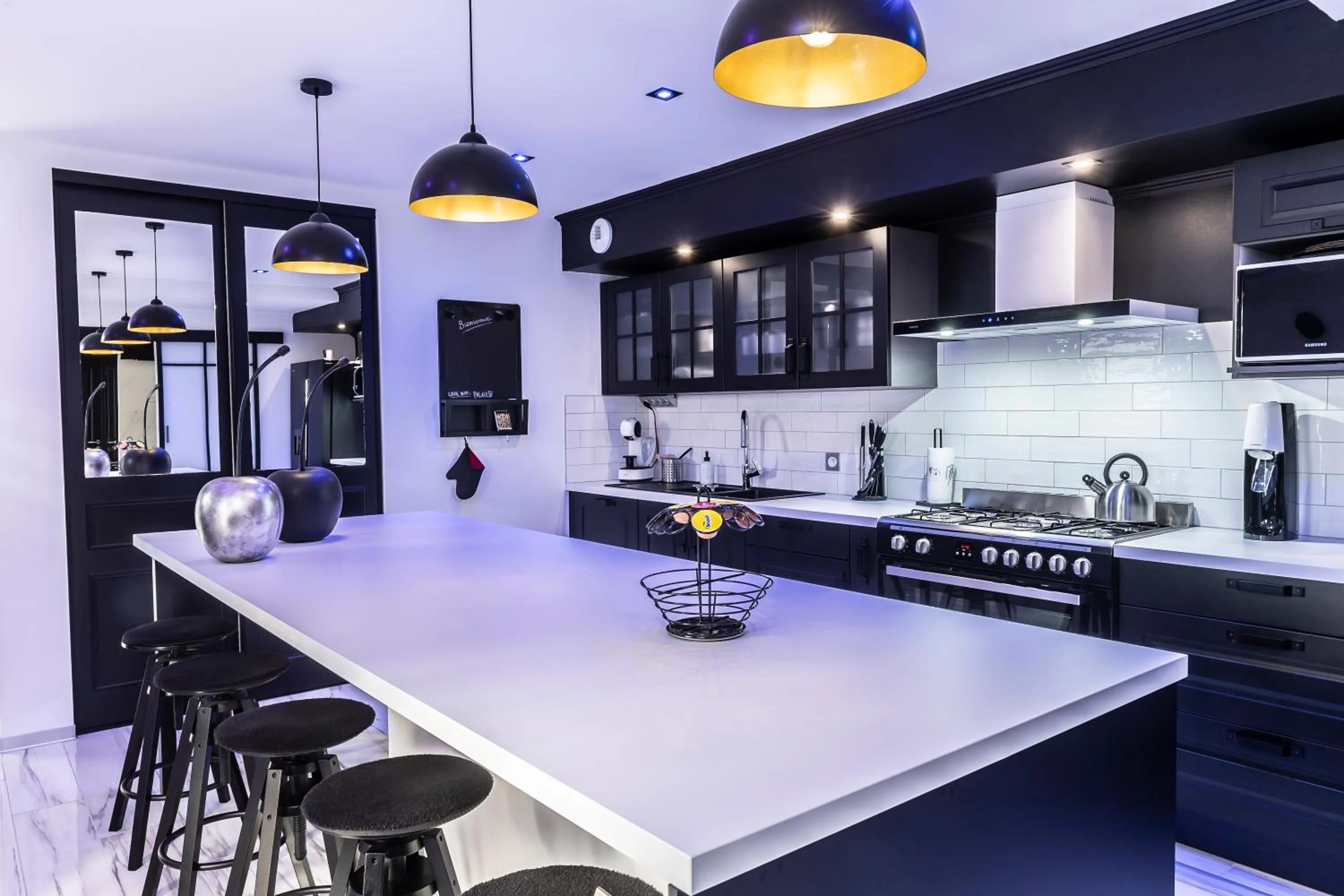 kitchen in Gite & Spa Privatif Glam'88 - Vosges