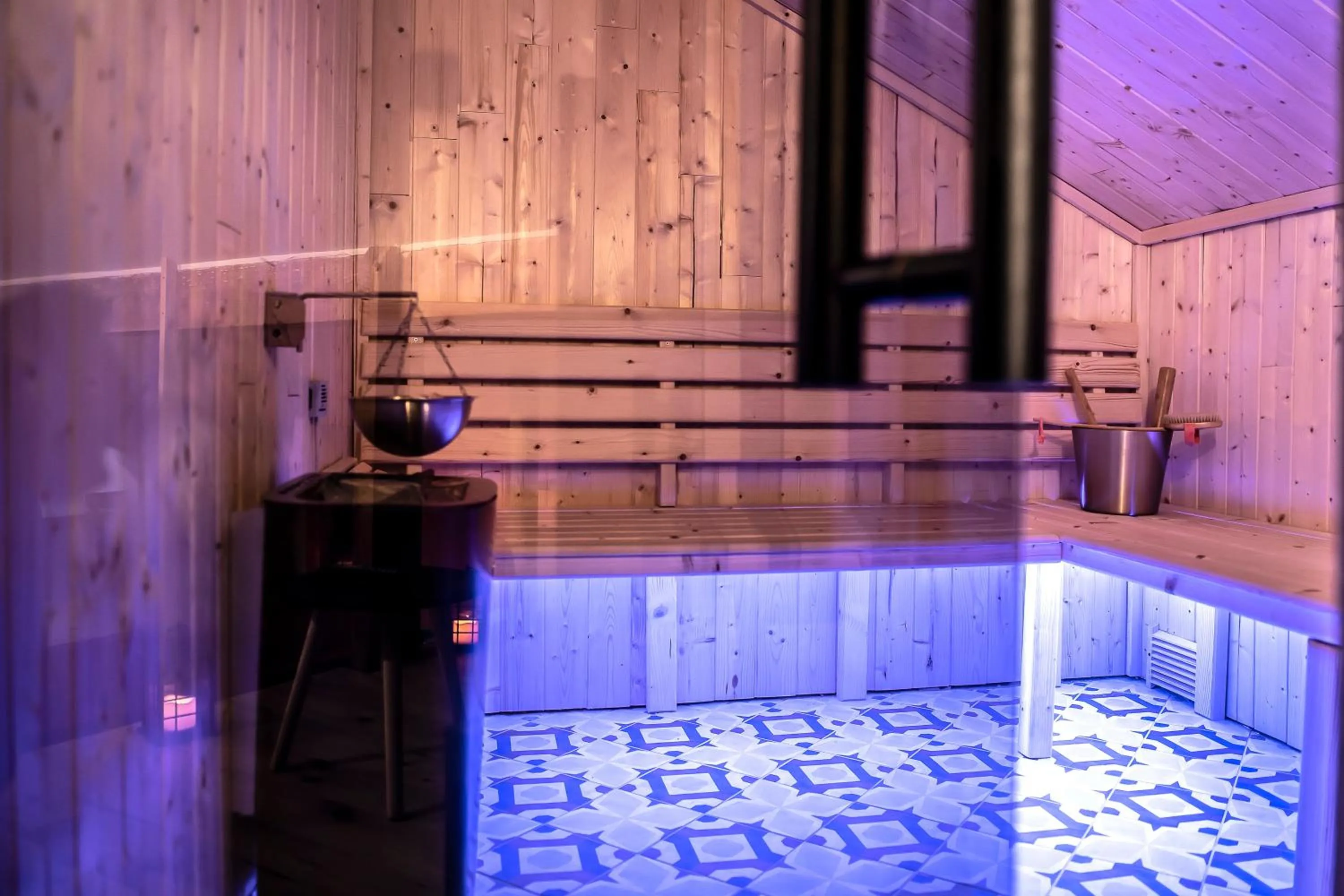 Sauna in Gite & Spa Privatif Glam'88 - Vosges