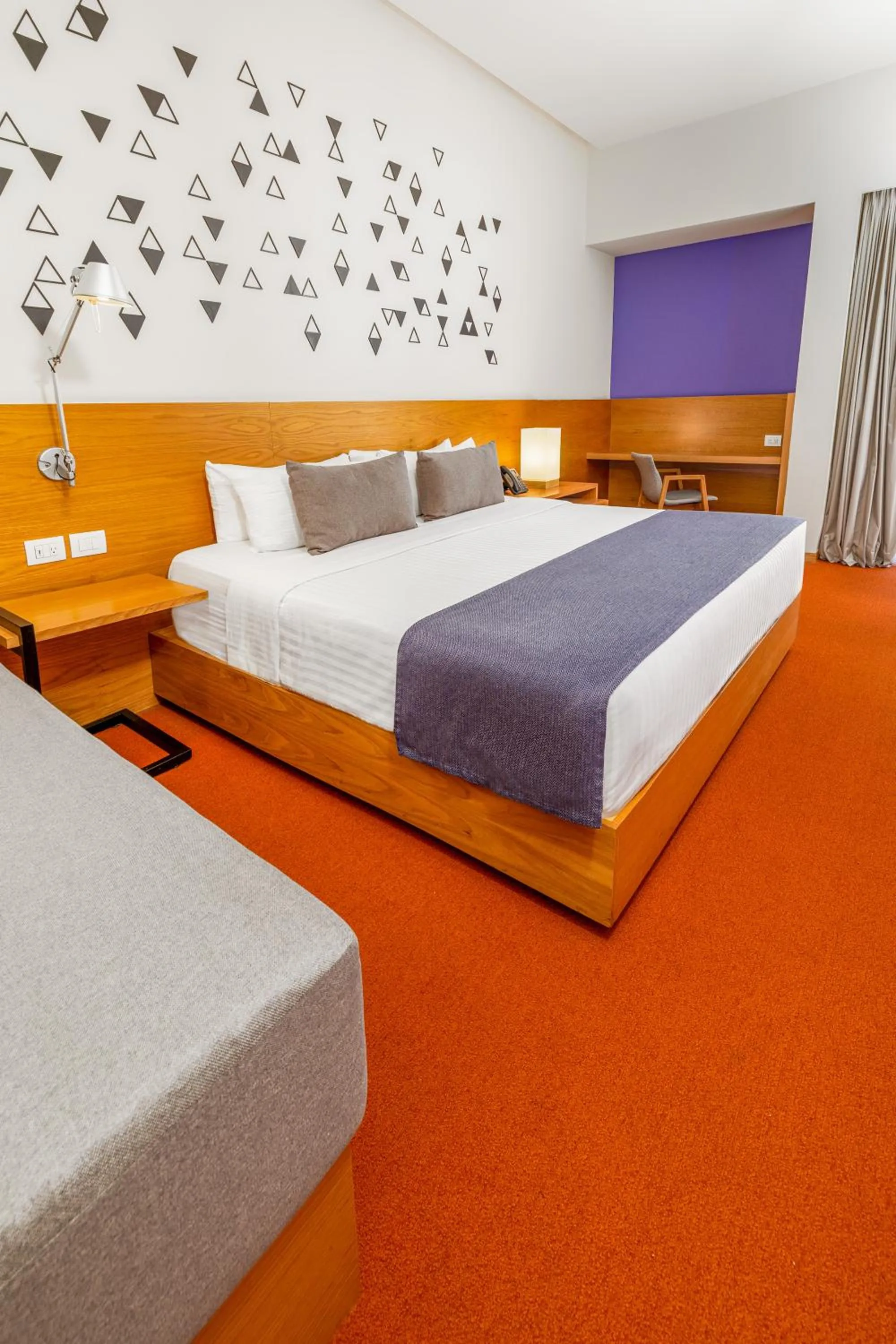 Bedroom, Bed in Hotel México Plaza Querétaro