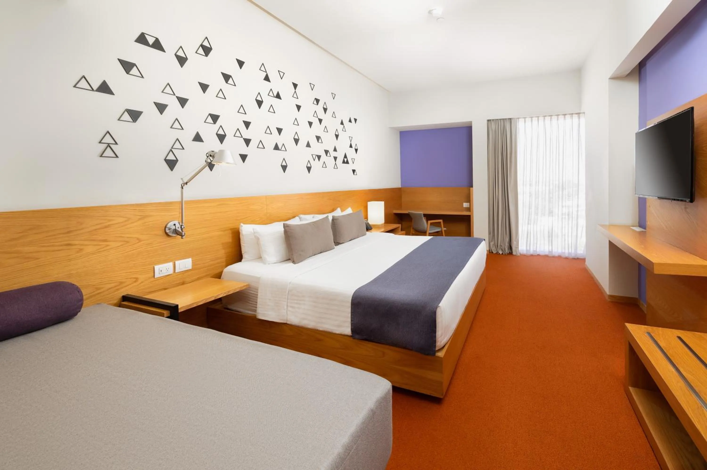 Bedroom, Bed in Hotel México Plaza Querétaro