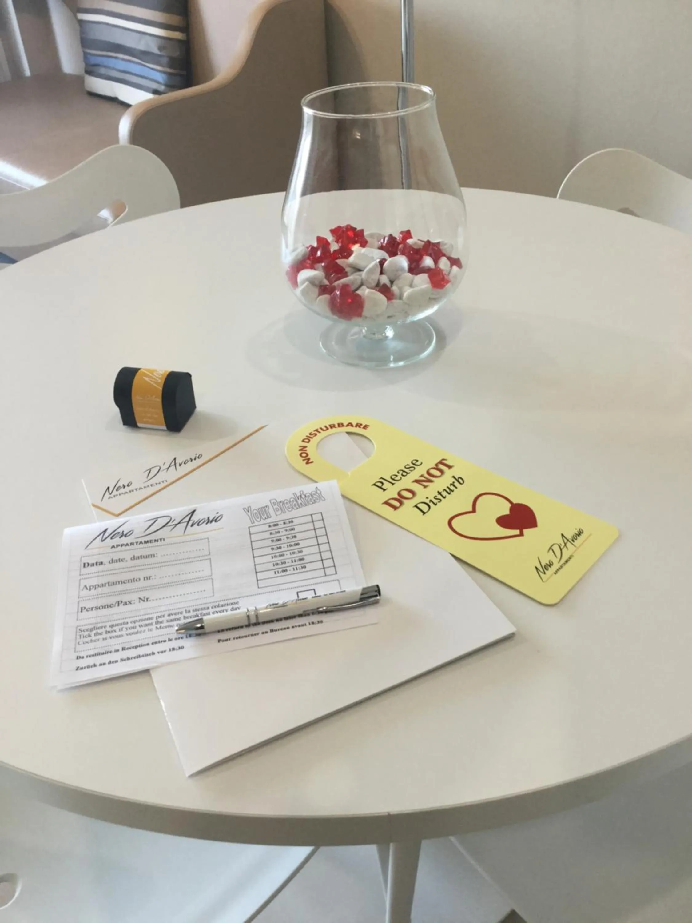 Seating area in Nero D'Avorio Aparthotel & SPA