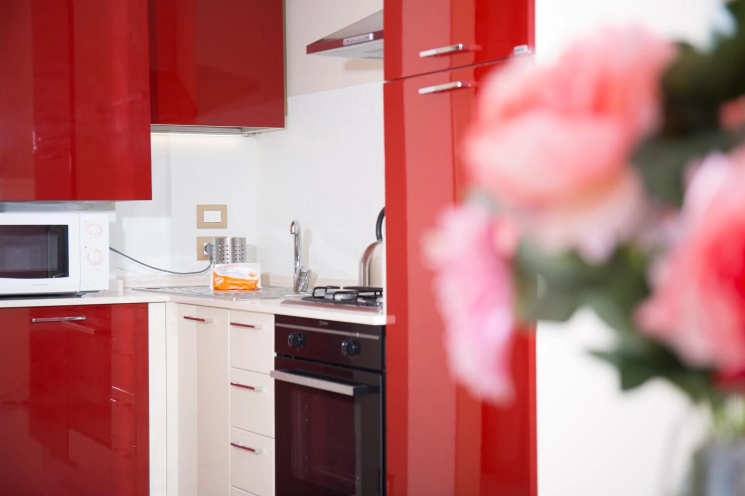 Kitchen or kitchenette in Nero D'Avorio Aparthotel & SPA