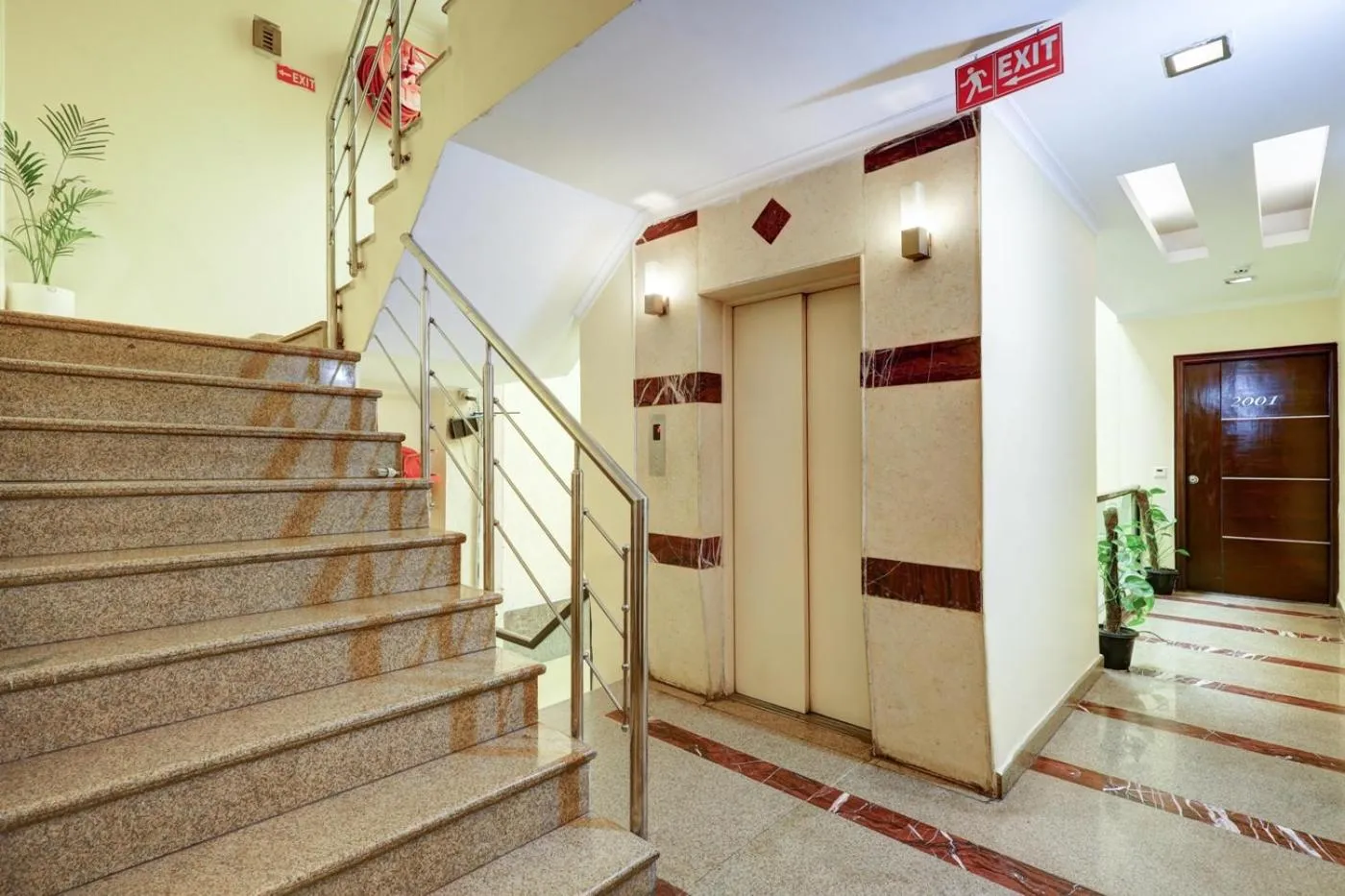 elevator in The Pearl- A Royal Residency