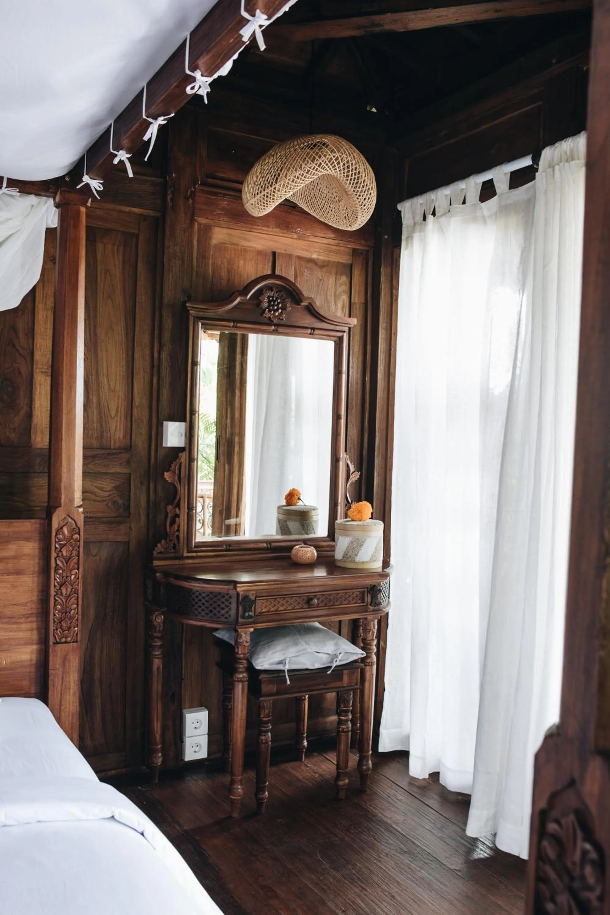 Bedroom, Bed in White Tortoise Eco Villa's