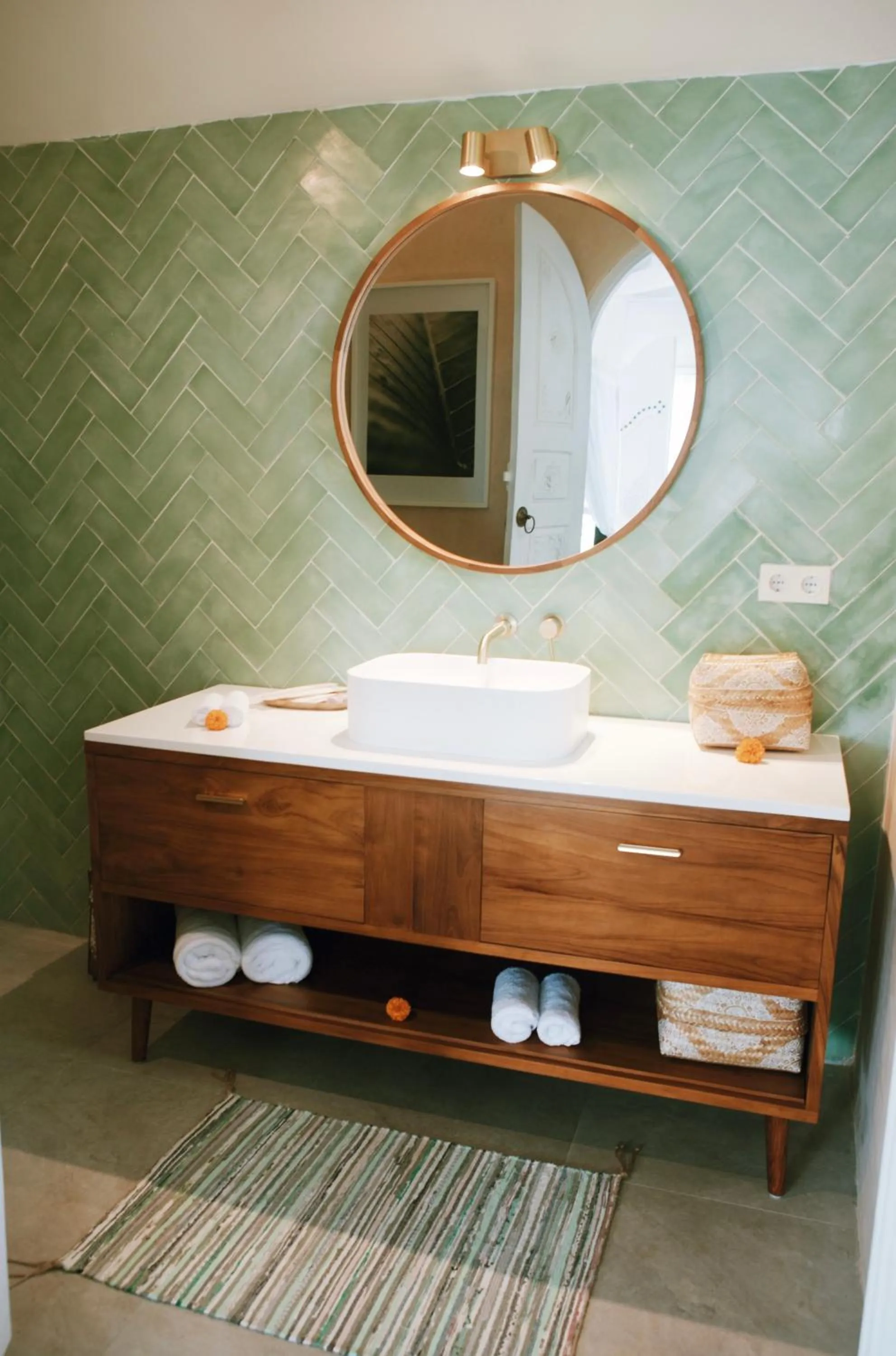 Bathroom in White Tortoise Eco Villa's