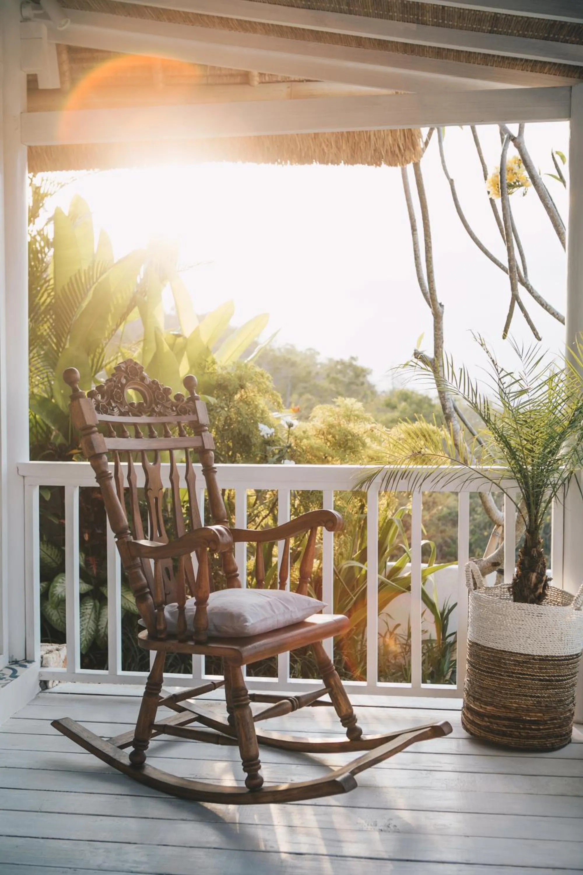 Patio in White Tortoise Eco Villa's