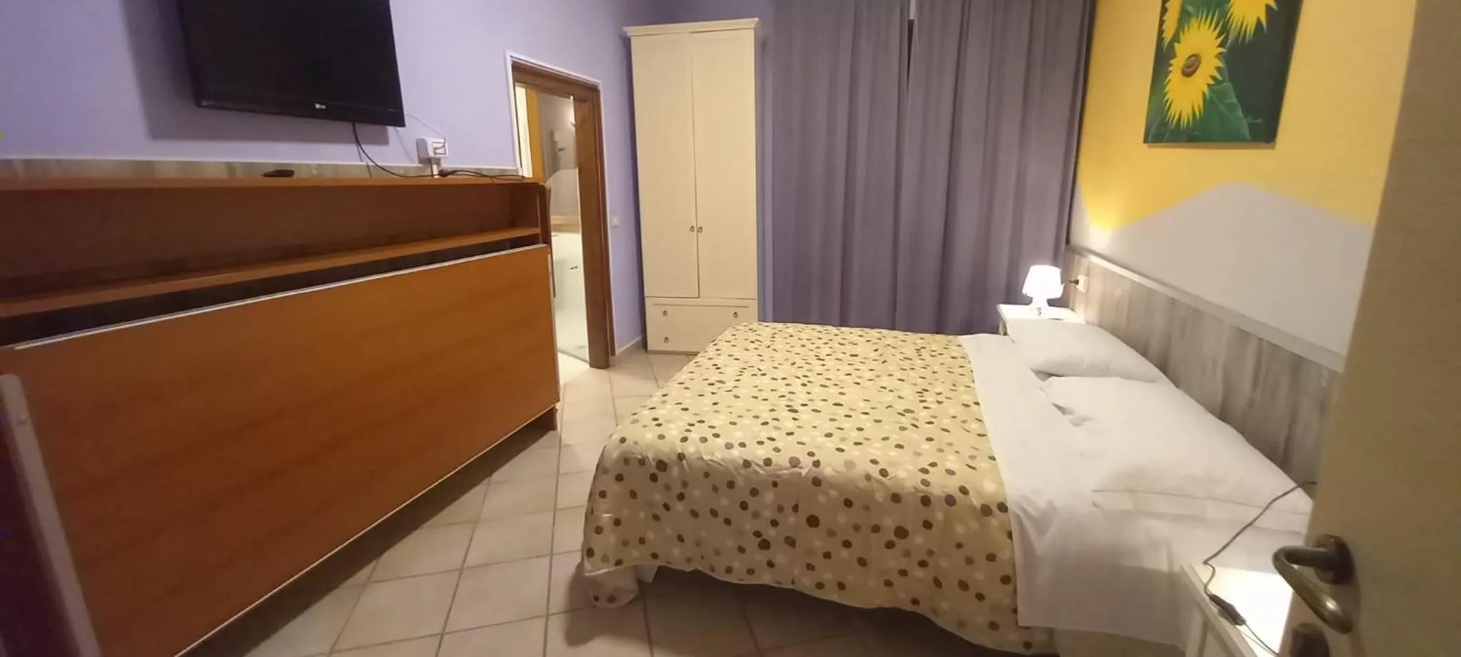 Bed in Hotel Le 3 Fonti