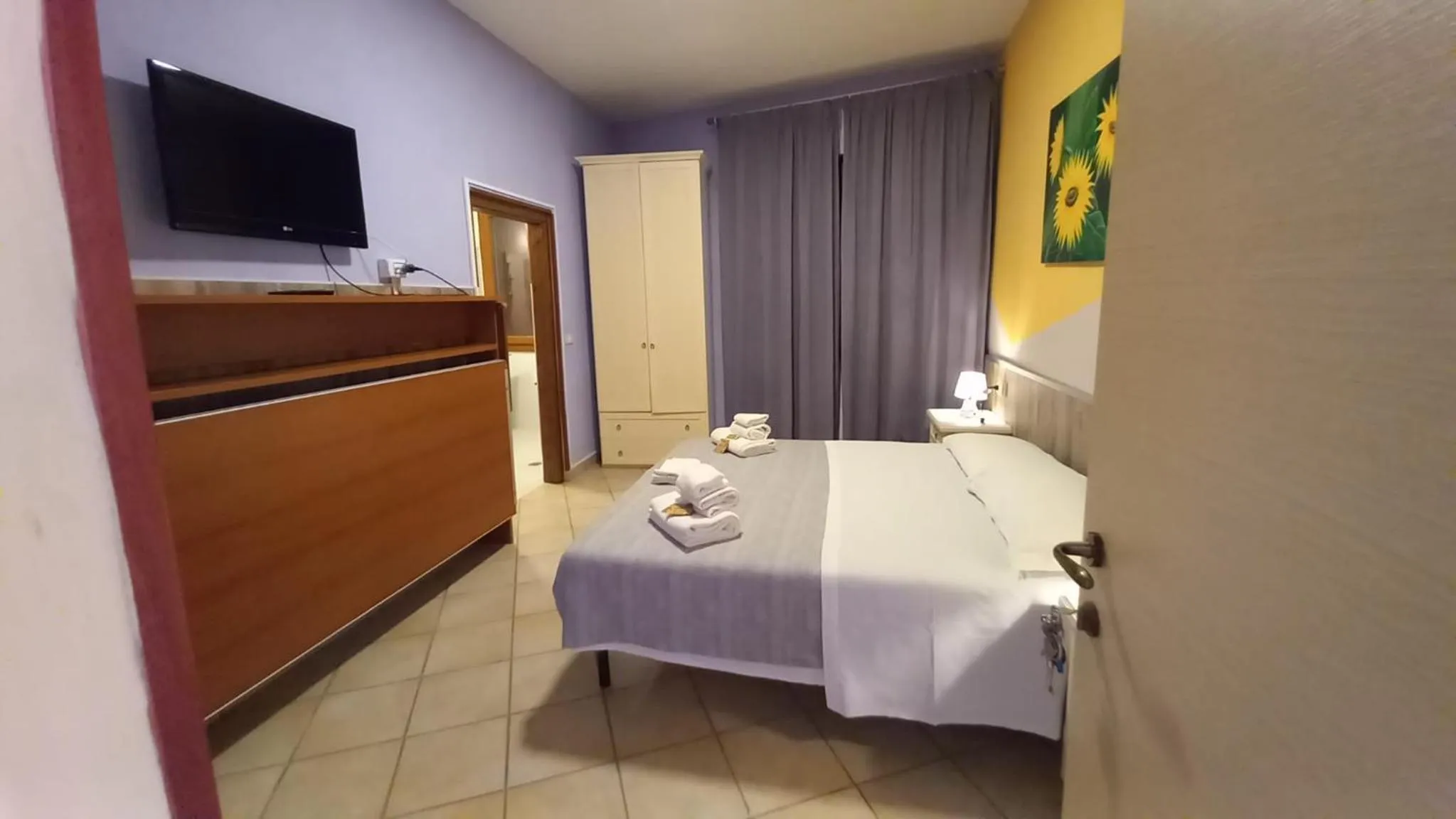 Bed in Hotel Le 3 Fonti