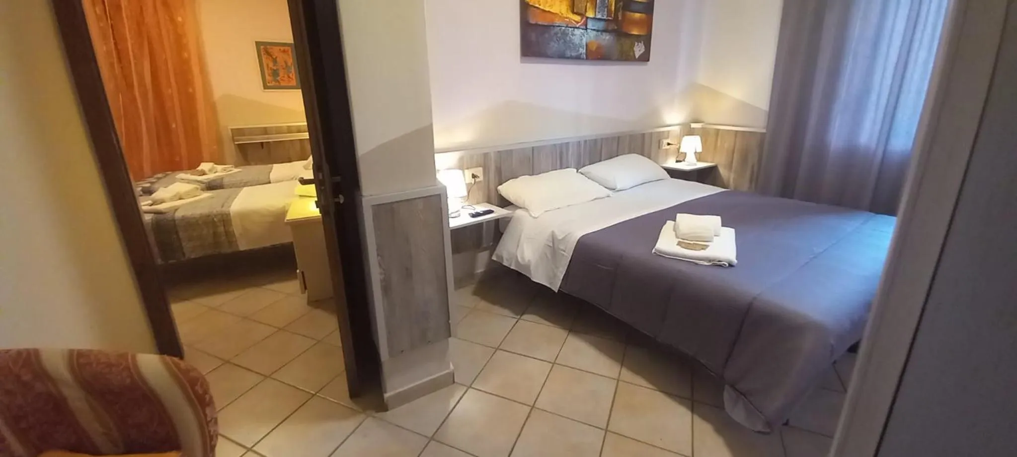 Bed in Hotel Le 3 Fonti