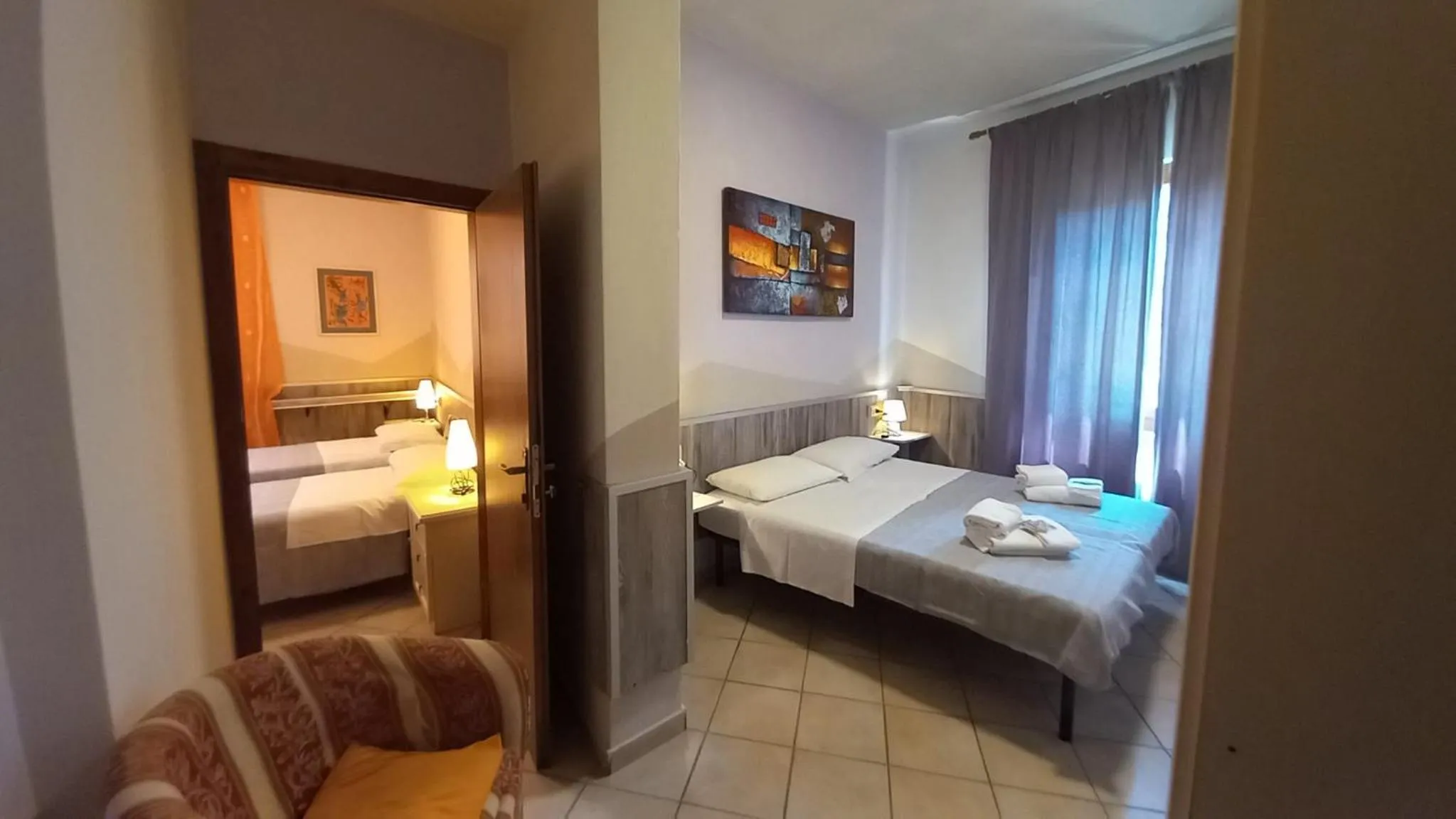 Bed in Hotel Le 3 Fonti