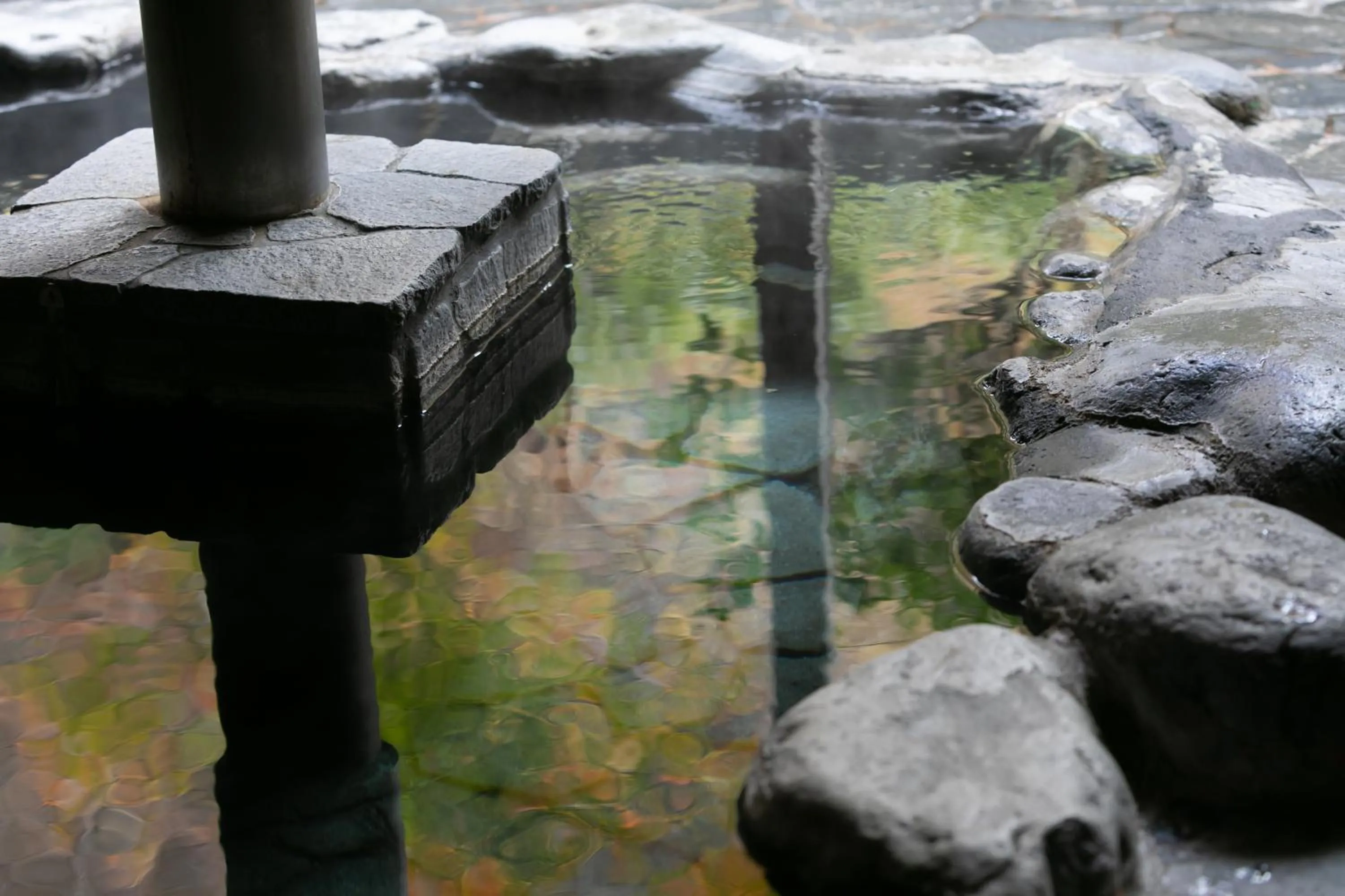 Open Air Bath in Onsen Guest House Tsutaya