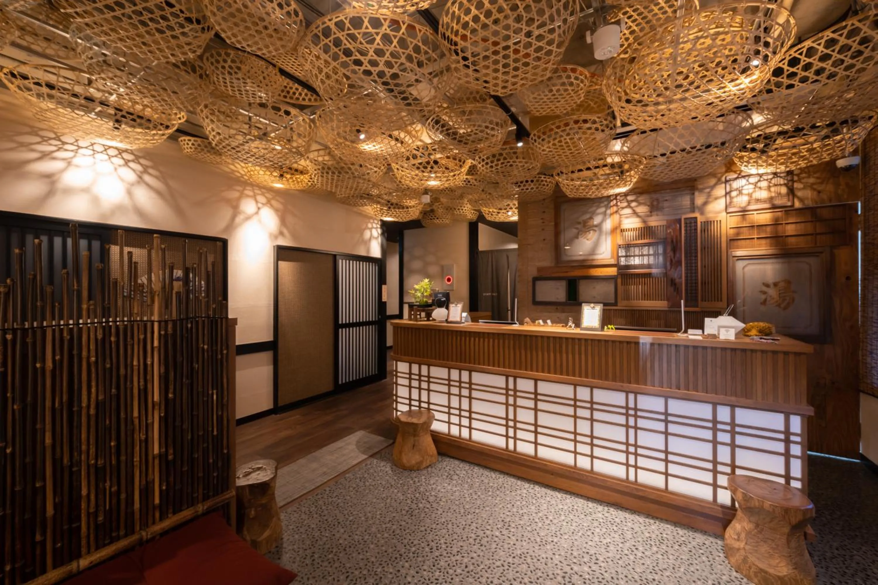 Lobby or reception in Onsen Guest House Tsutaya
