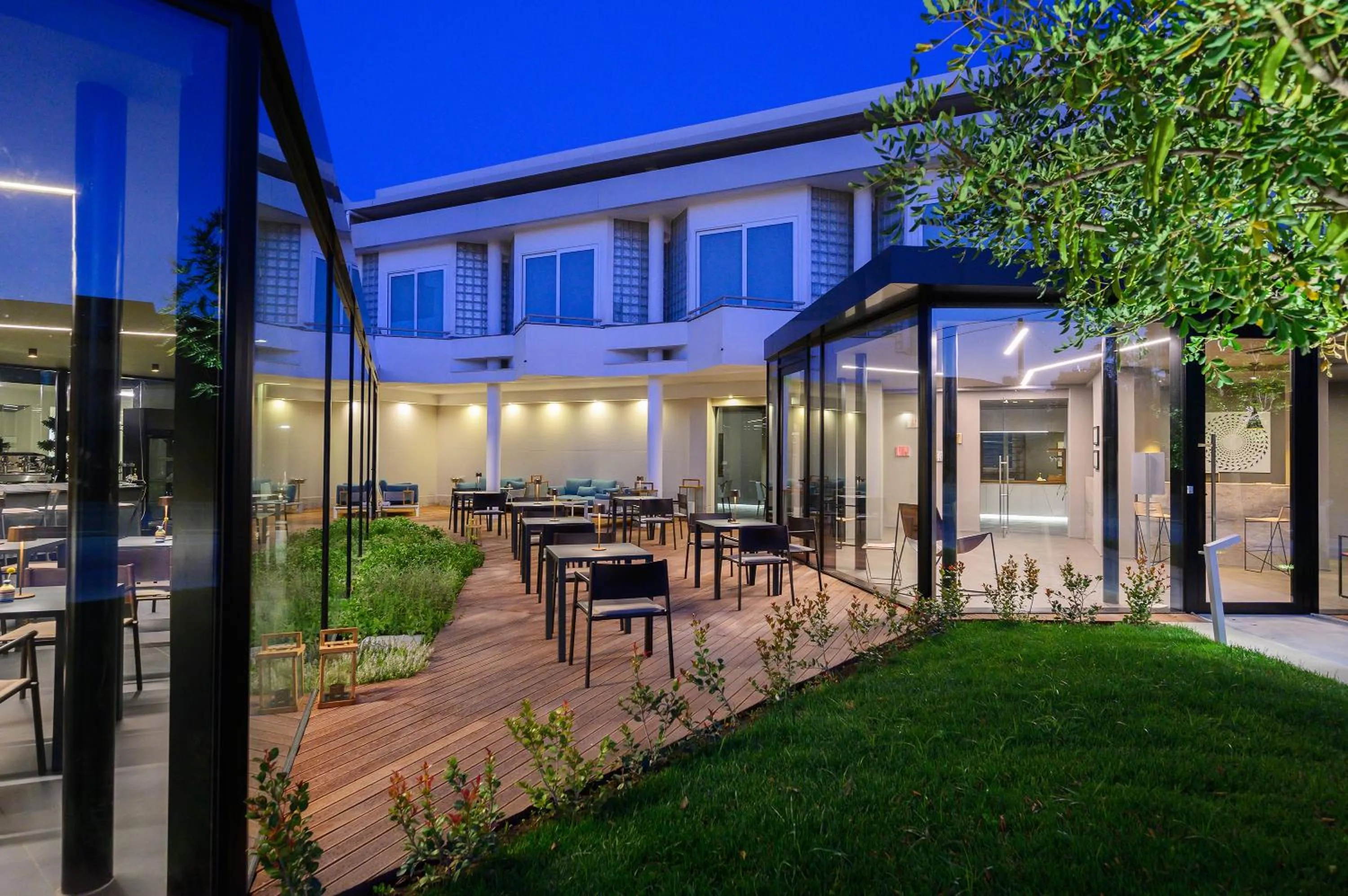 Patio in Hotel Royal Paestum