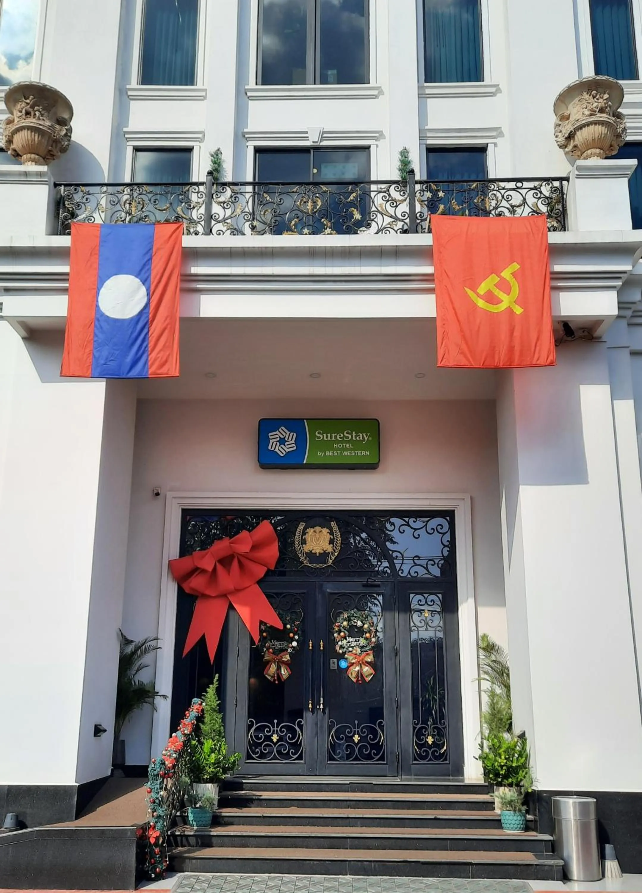 Property building in SureStay Hotel by Best Western Vientiane