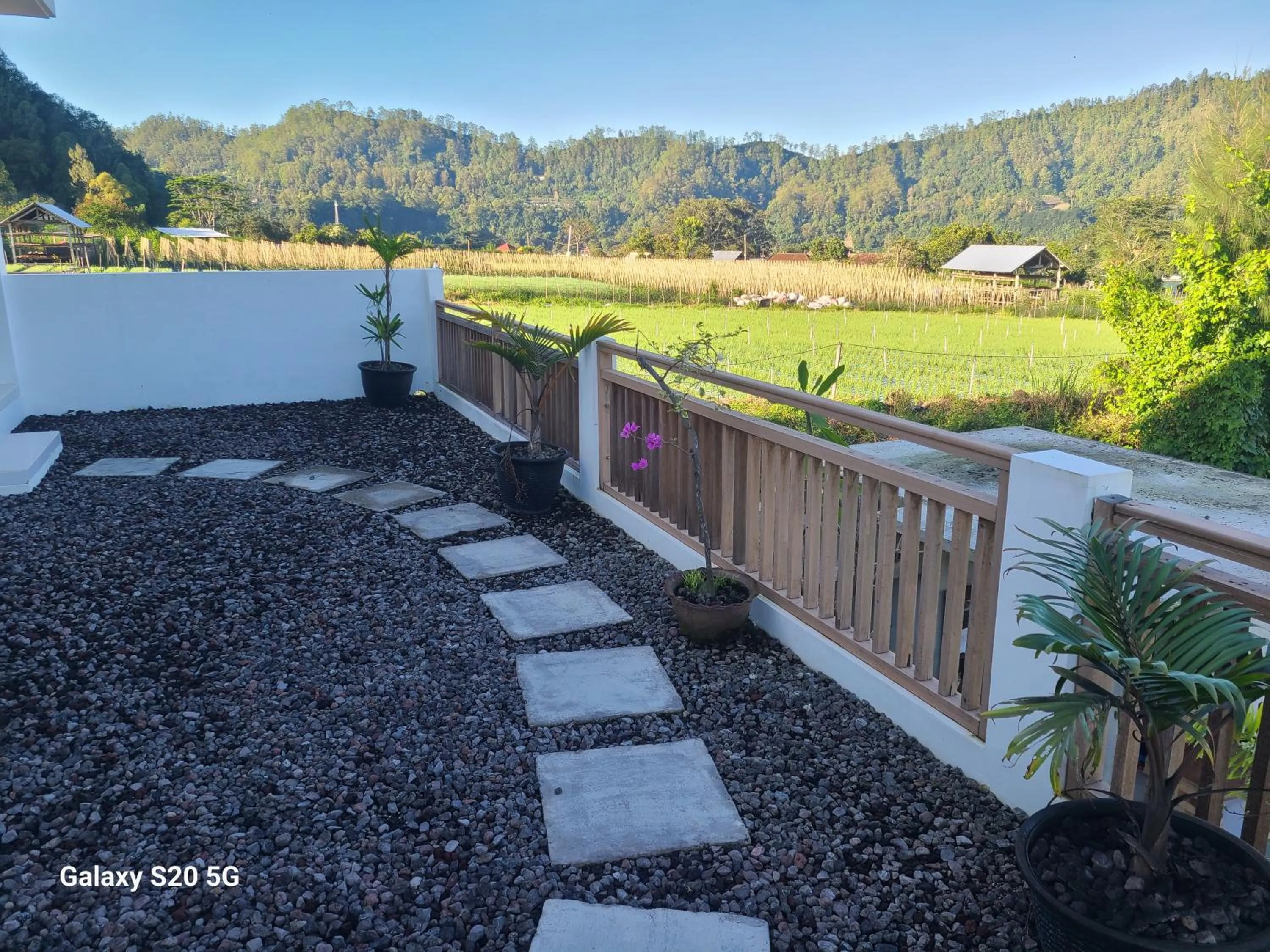 Natural landscape in Batur lake view
