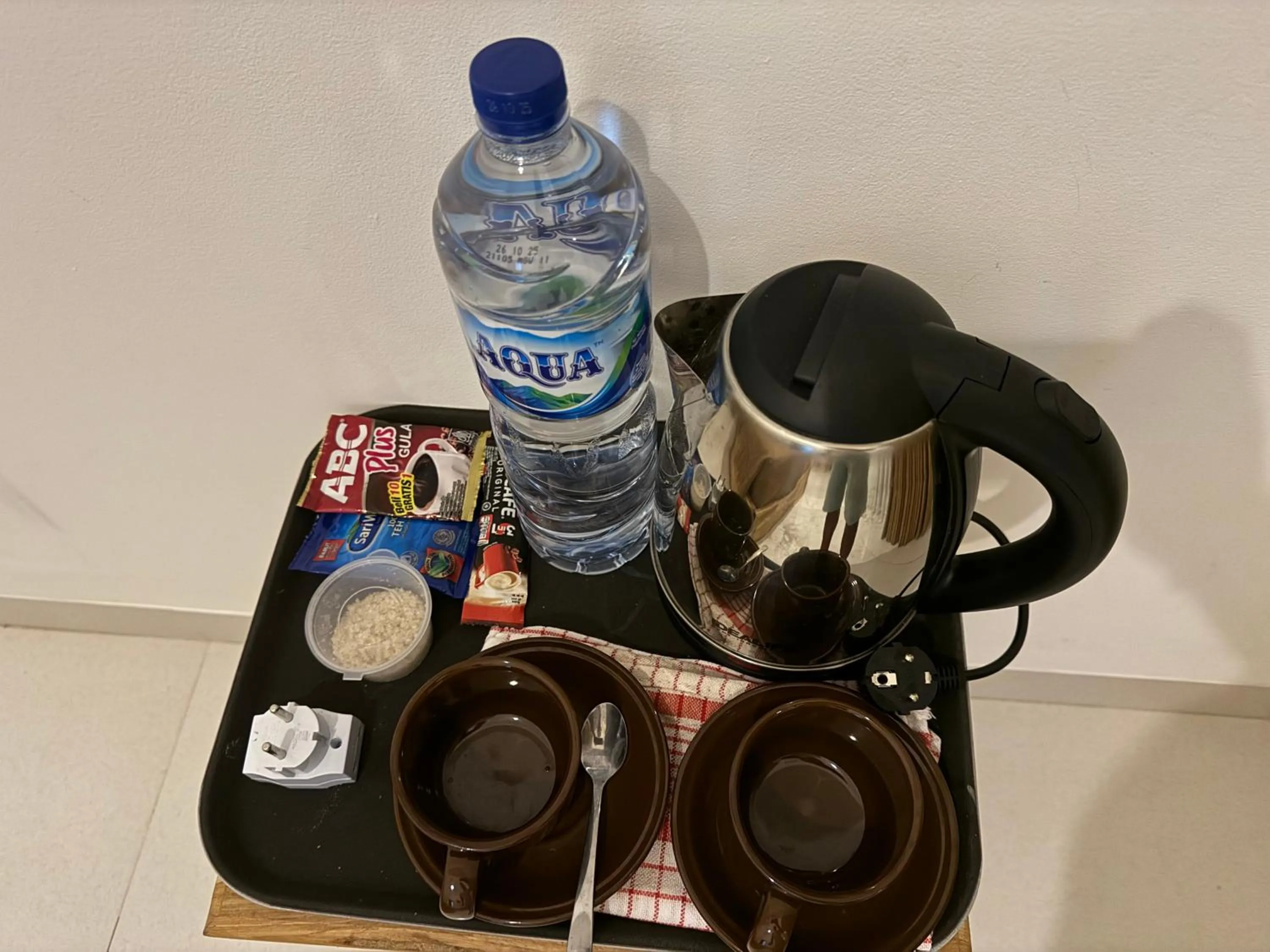 Coffee/tea facilities in Batur lake view