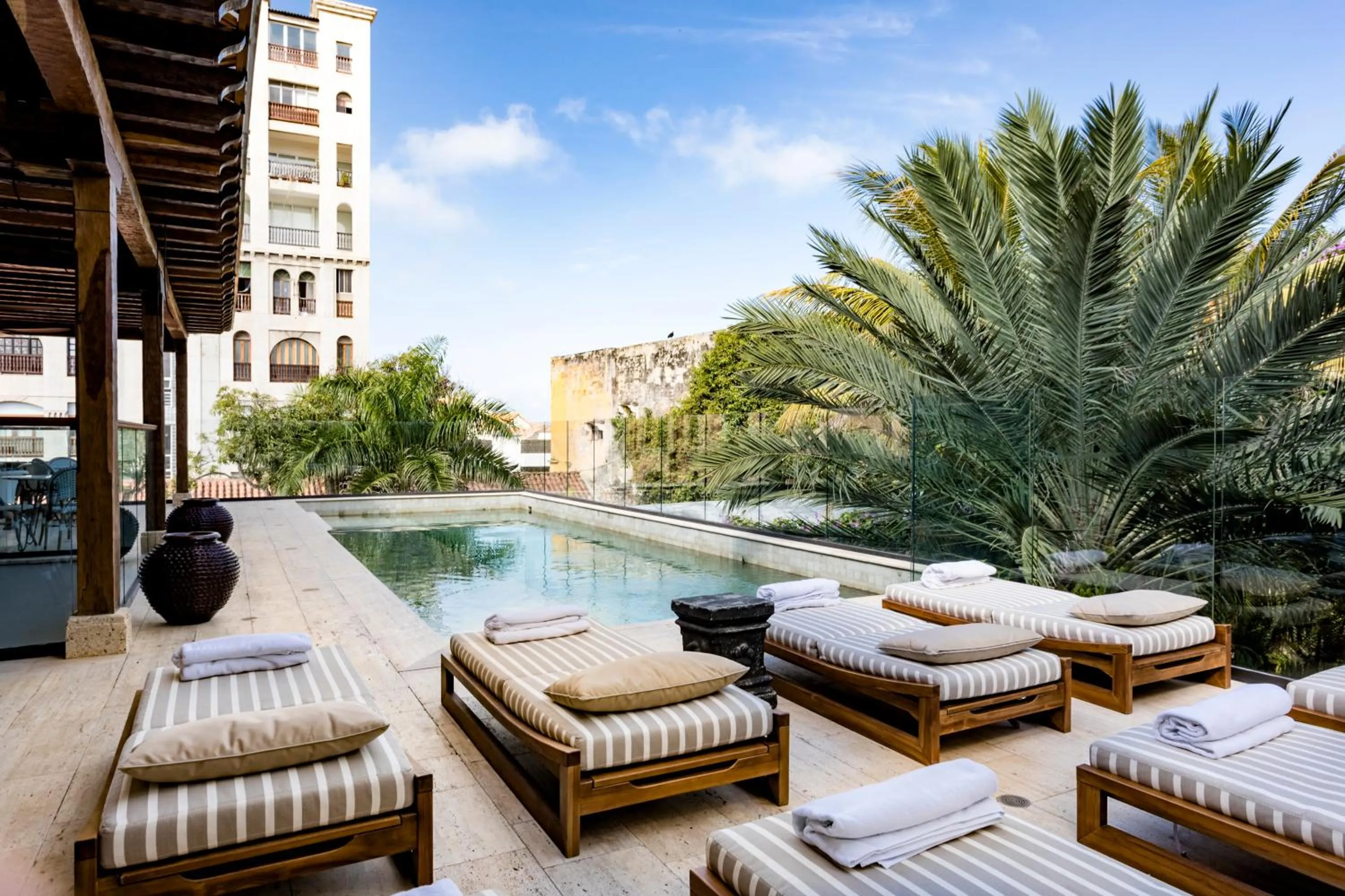 Swimming pool in Eurostars Marqués de Villalta