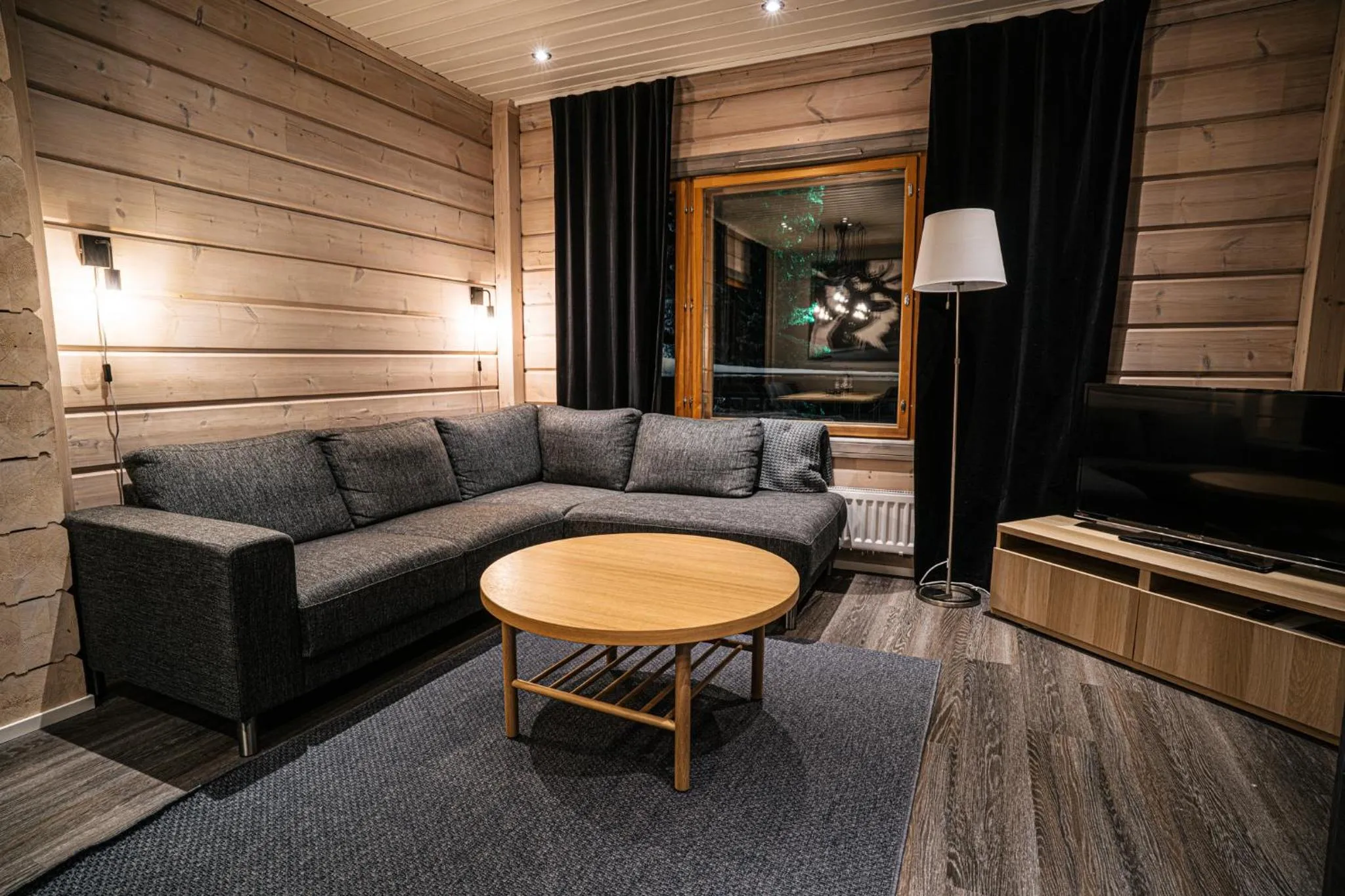 Living room in Levi Black Apartments