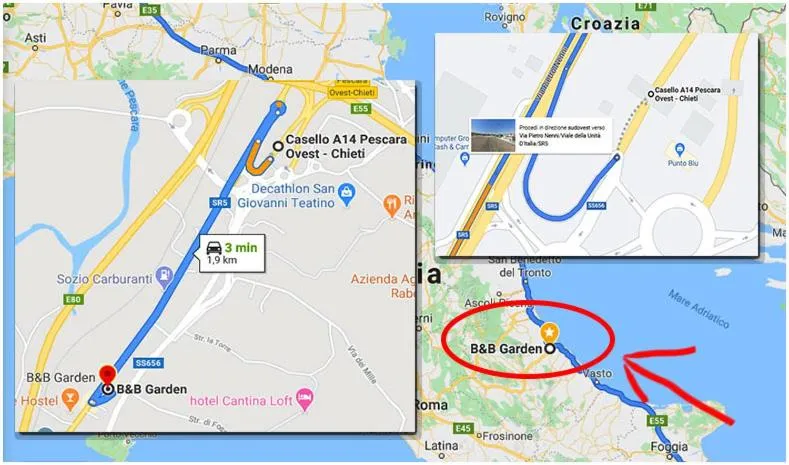 Bird's-eye View in B&B Villa Garden