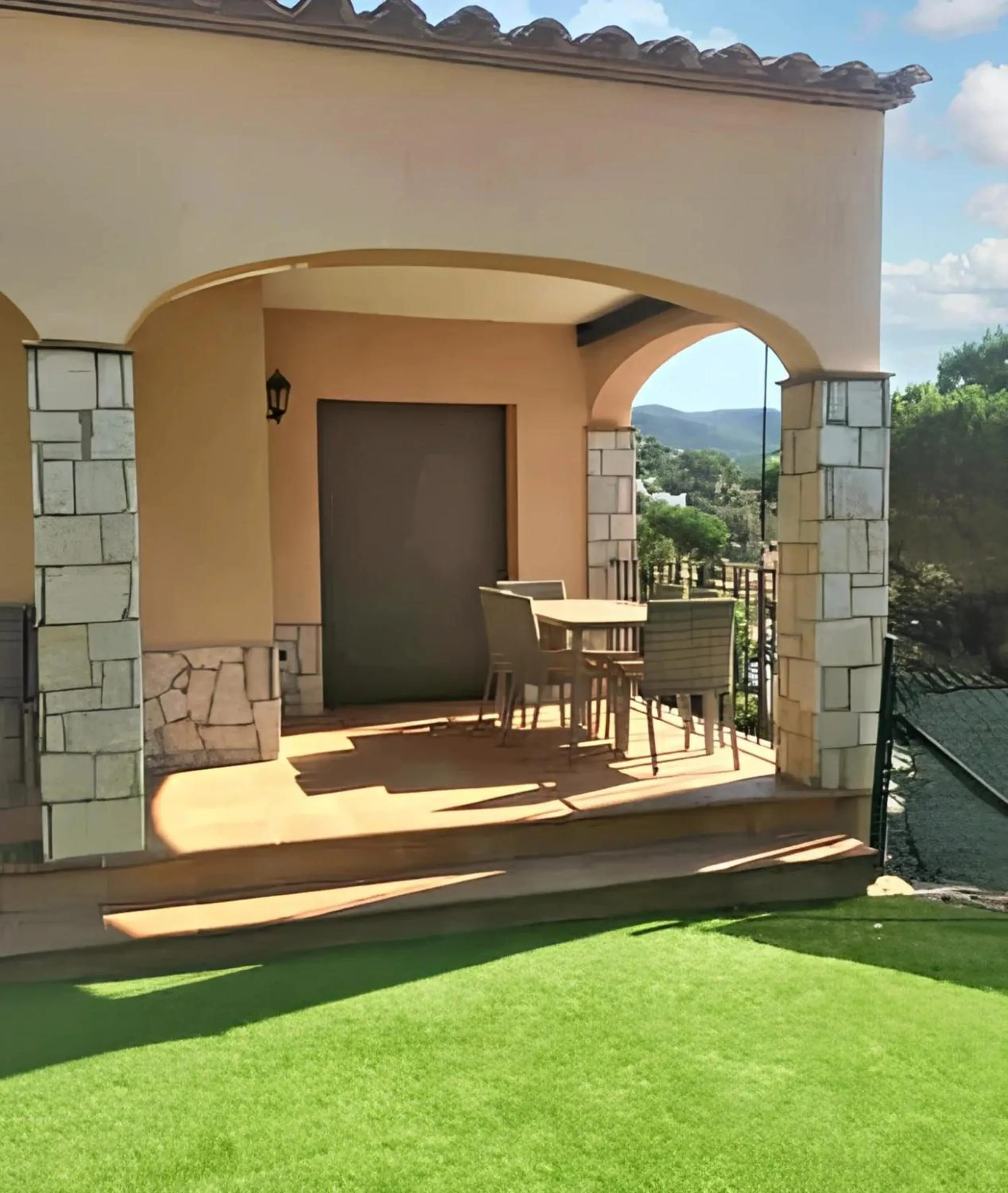 Balcony/Terrace in Luxury villa in Calonge with pool