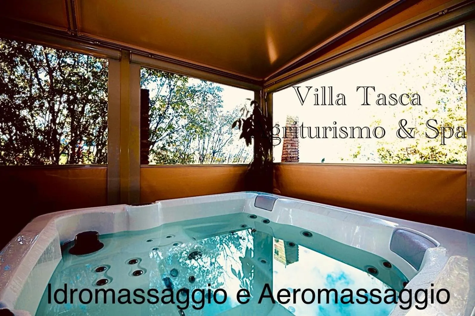 Open Air Bath in Villa Tasca