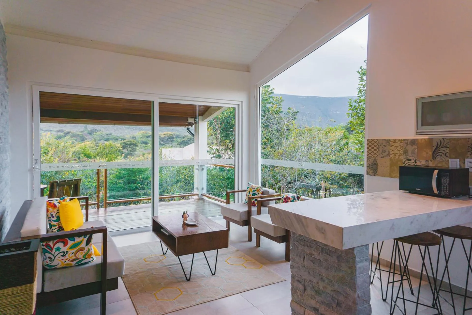 Living room in Pousada Amanhecer
