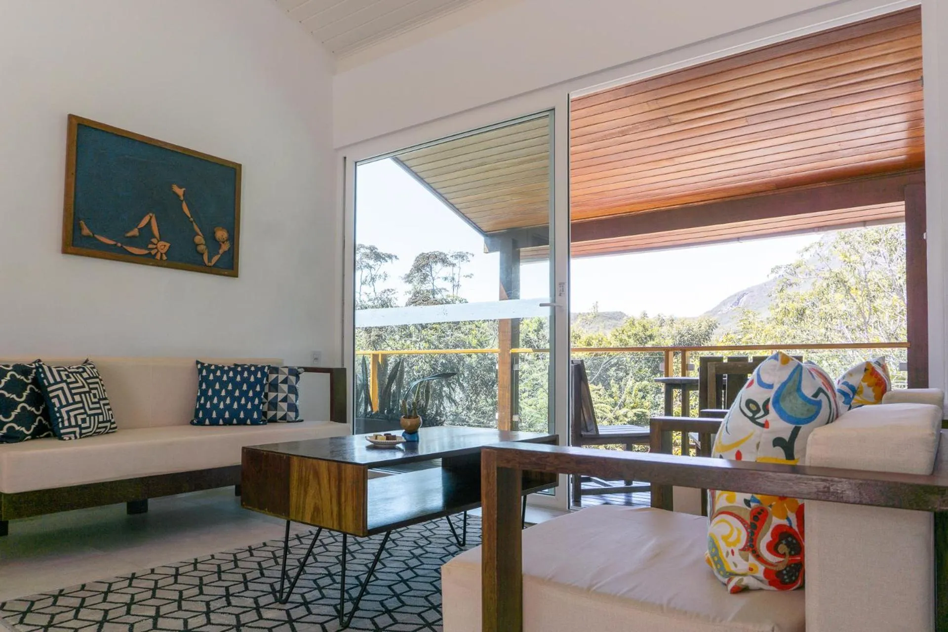 Living room in Pousada Amanhecer