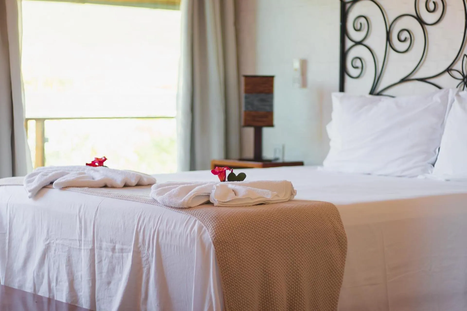 Bed in Pousada Amanhecer