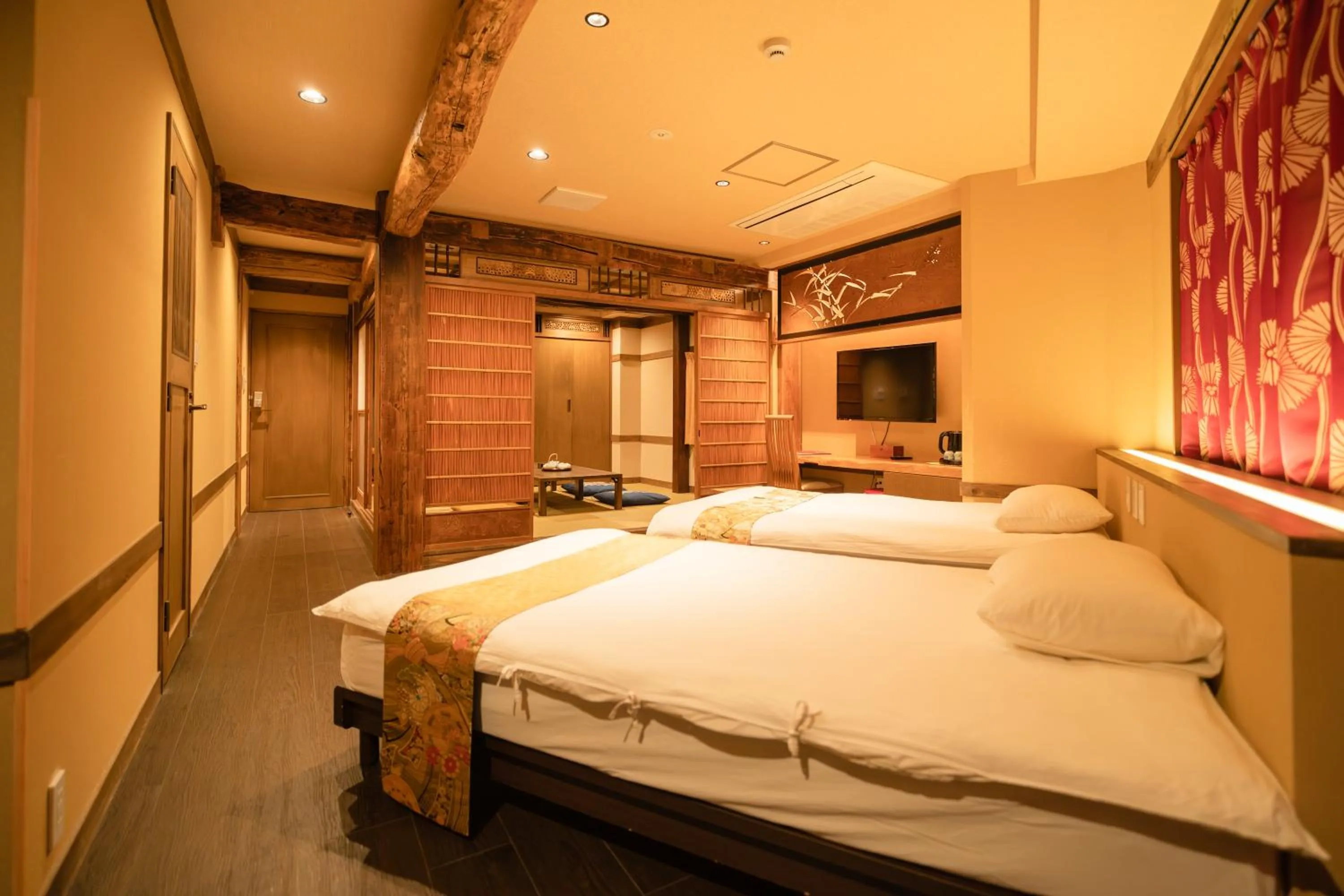 Bed in 都電屋 TodenHotel