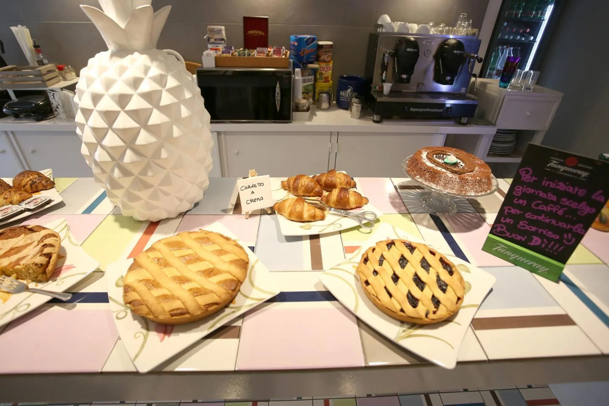 Italian breakfast in Albergo Del Pino