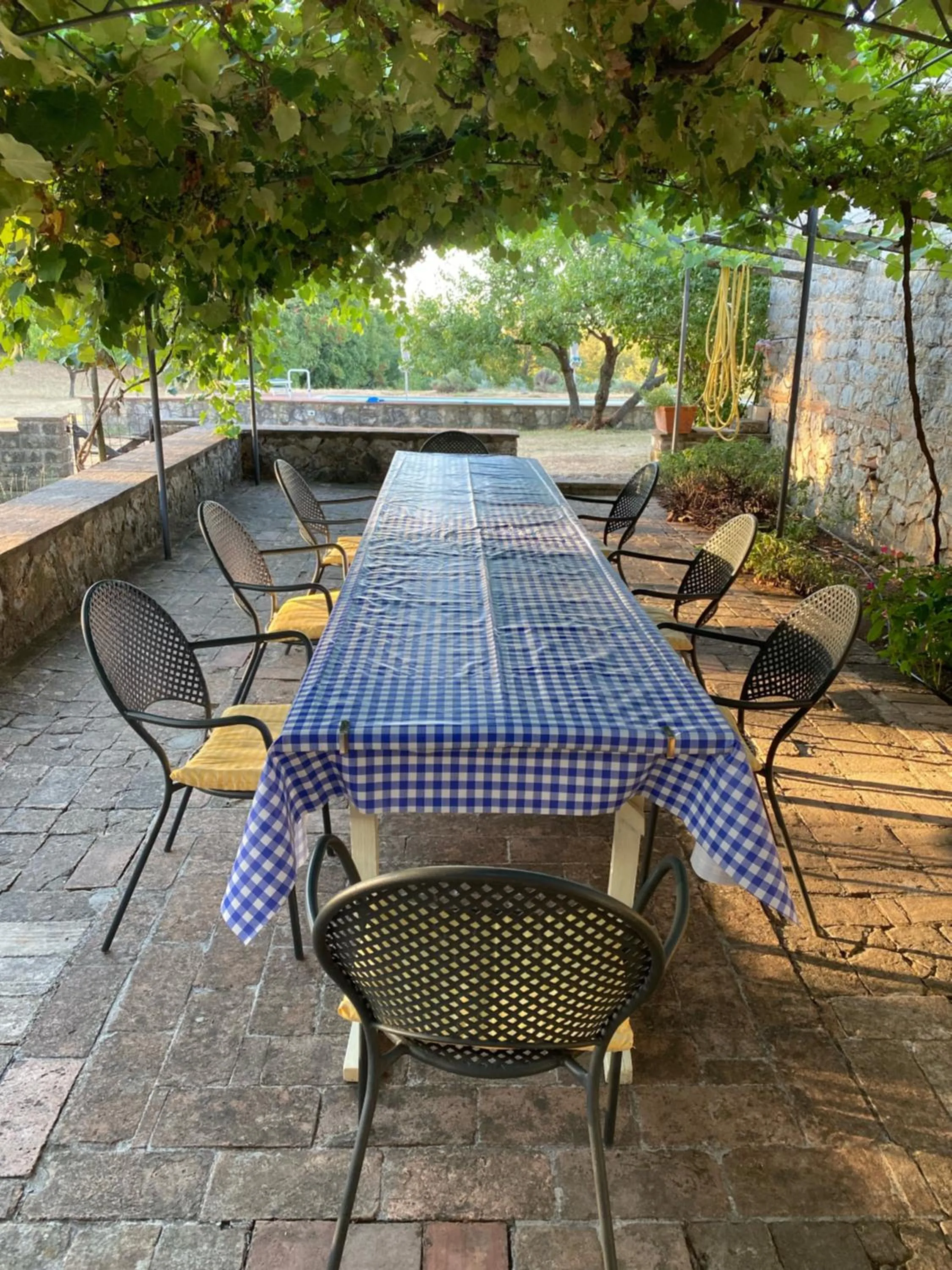 Patio in Country House Montecchio
