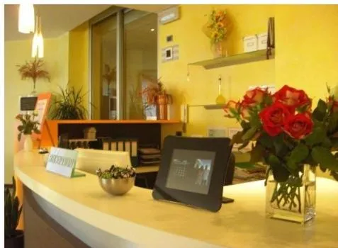 Lobby or reception in Hotel Ristorante Sbranetta