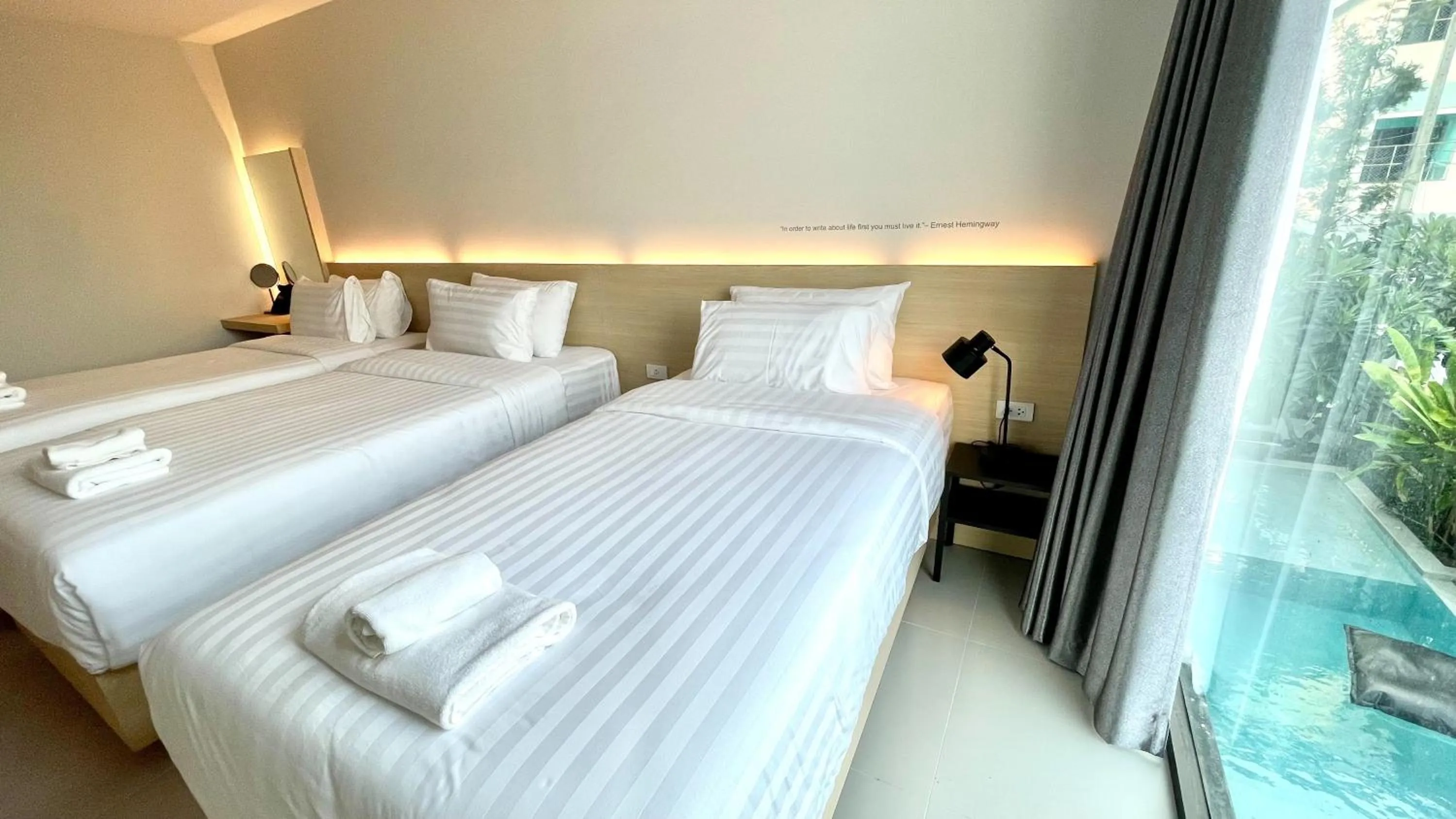 Bed in BOOK Design Hotel