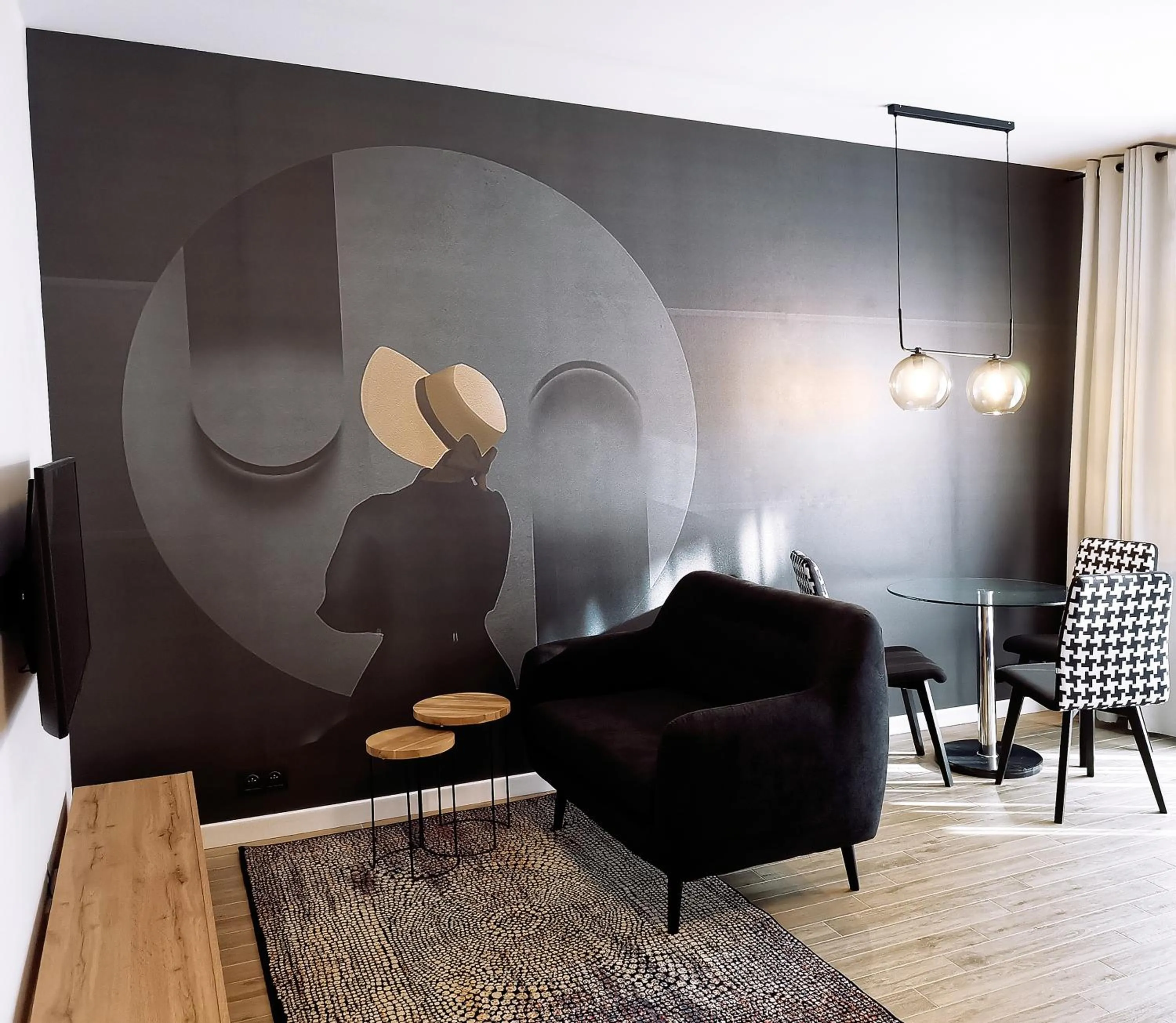 Living room in Come&Stay apartments Wola