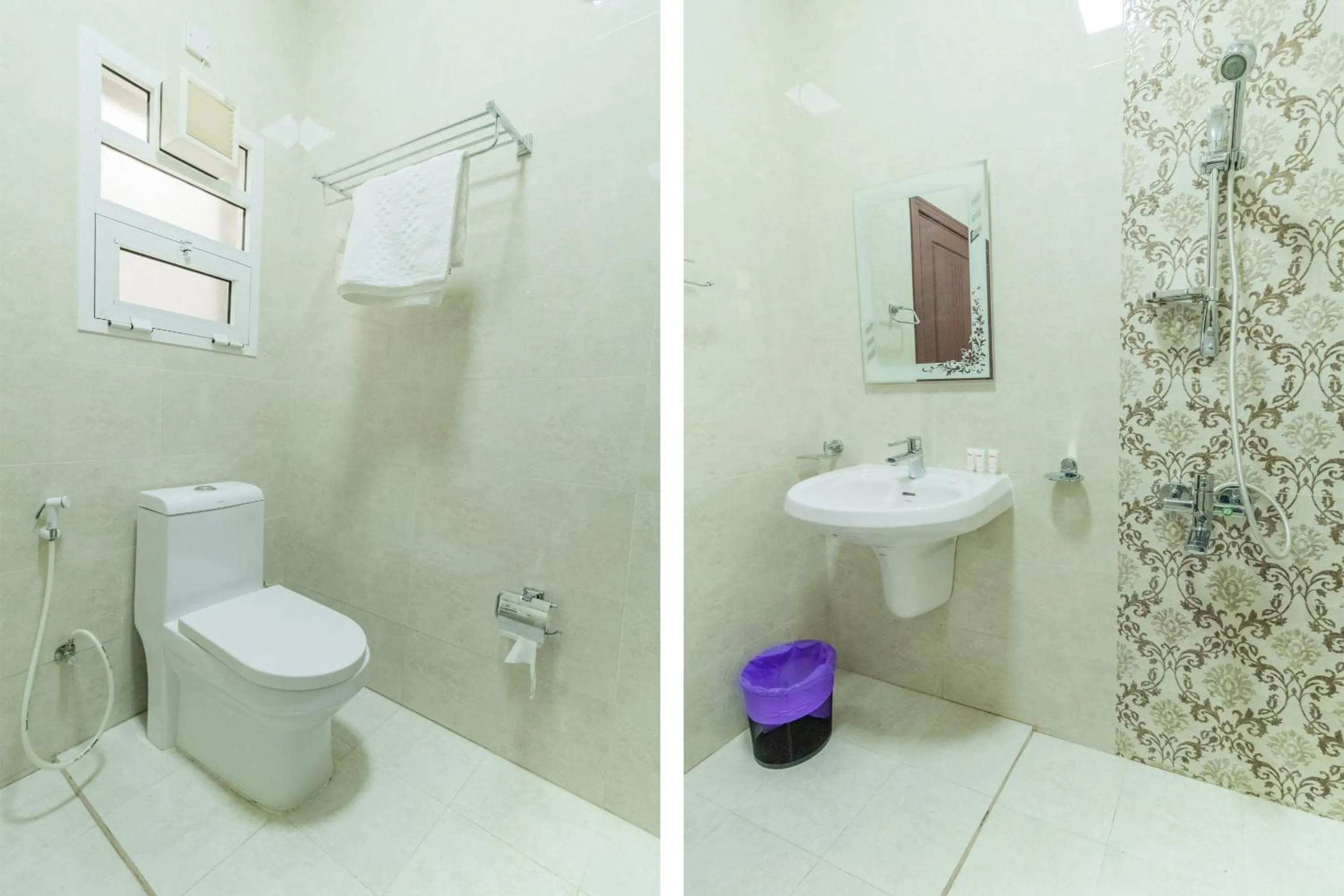 Bathroom in Super OYO 106 Muscat Grand Hotel Apartment