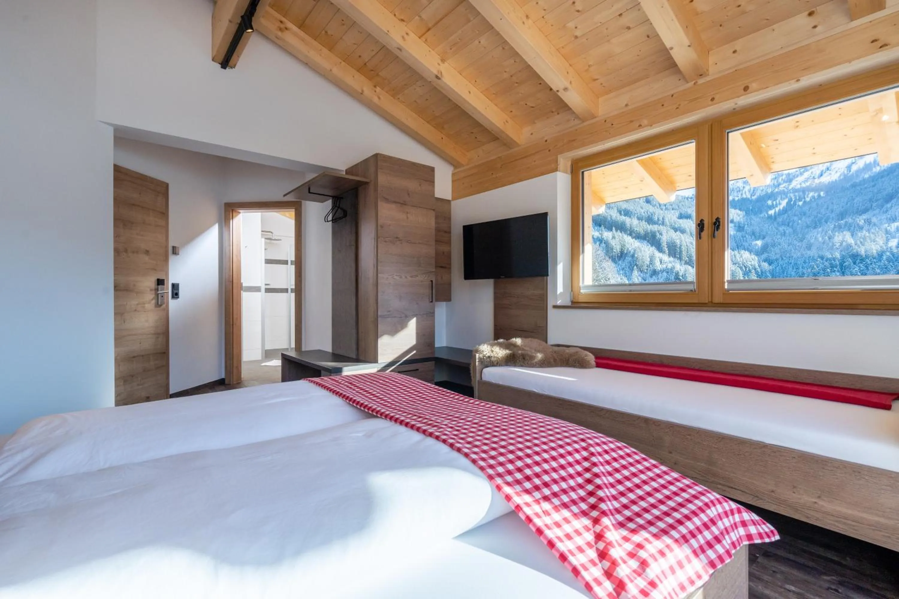 Bed in Bergappartements Pröll