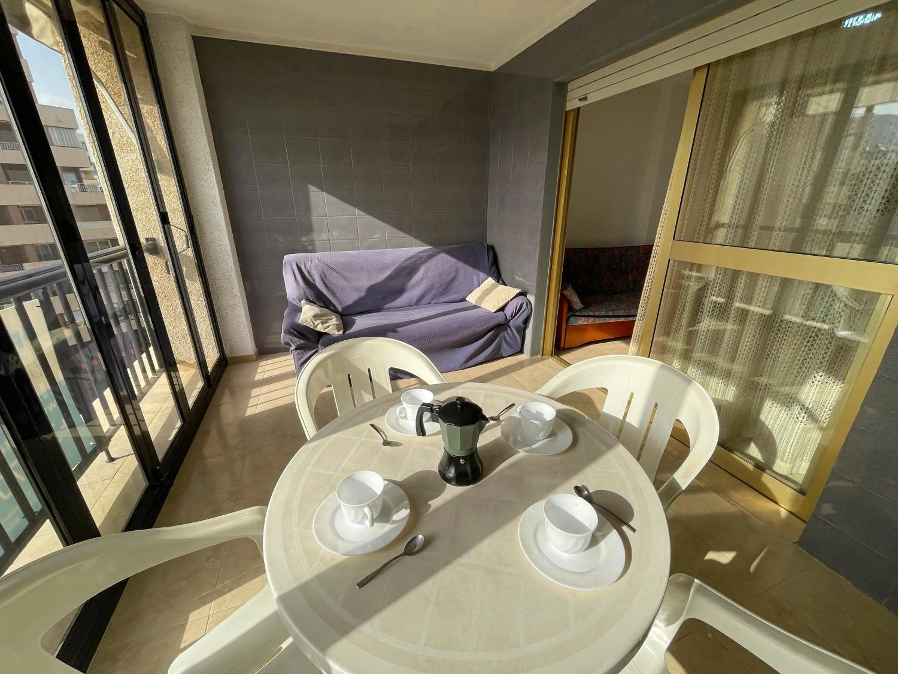 Balcony/Terrace in Apartamentos Neptuno Oropesa 3000