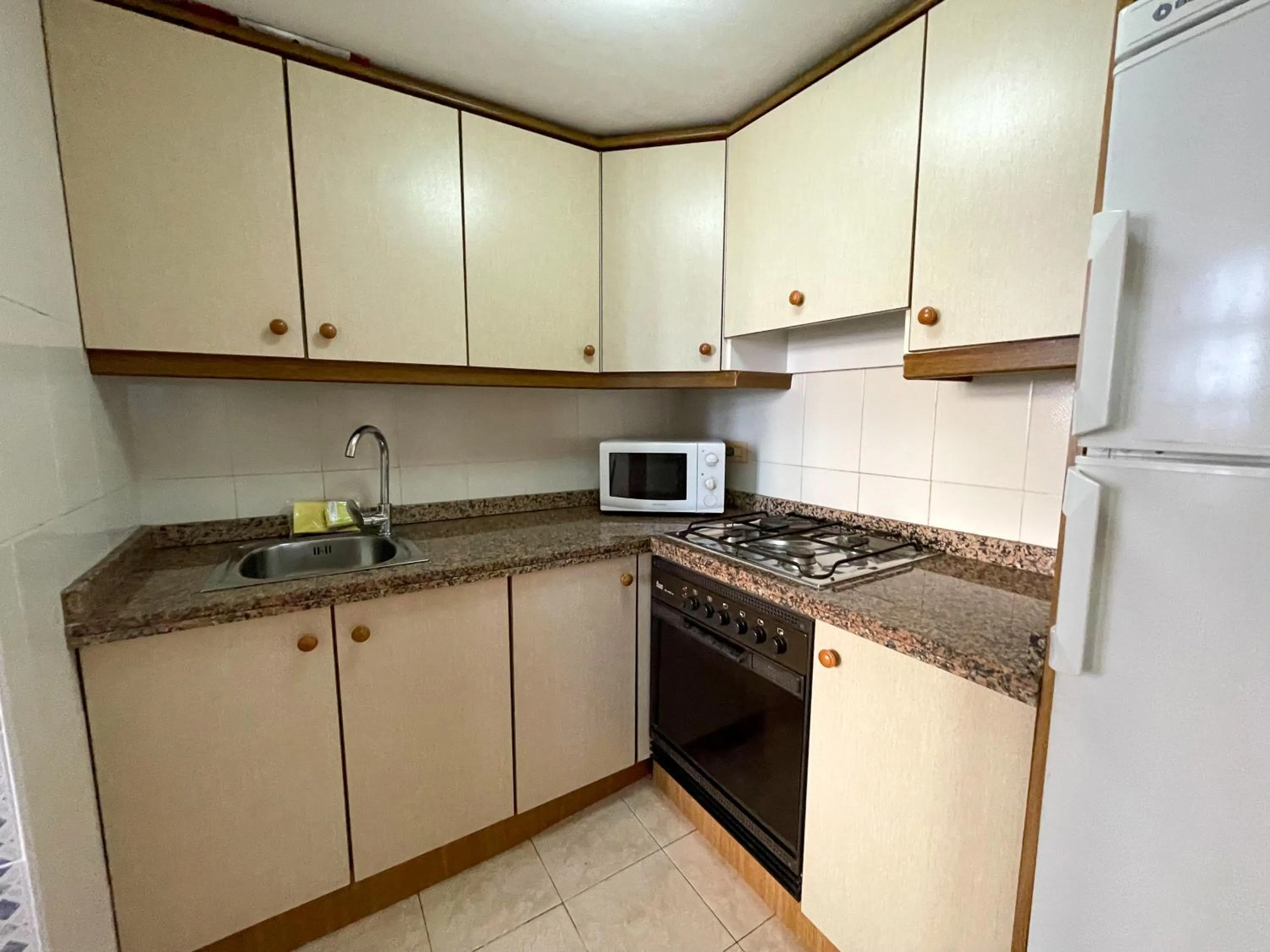 Kitchen or kitchenette in Apartamentos Neptuno Oropesa 3000