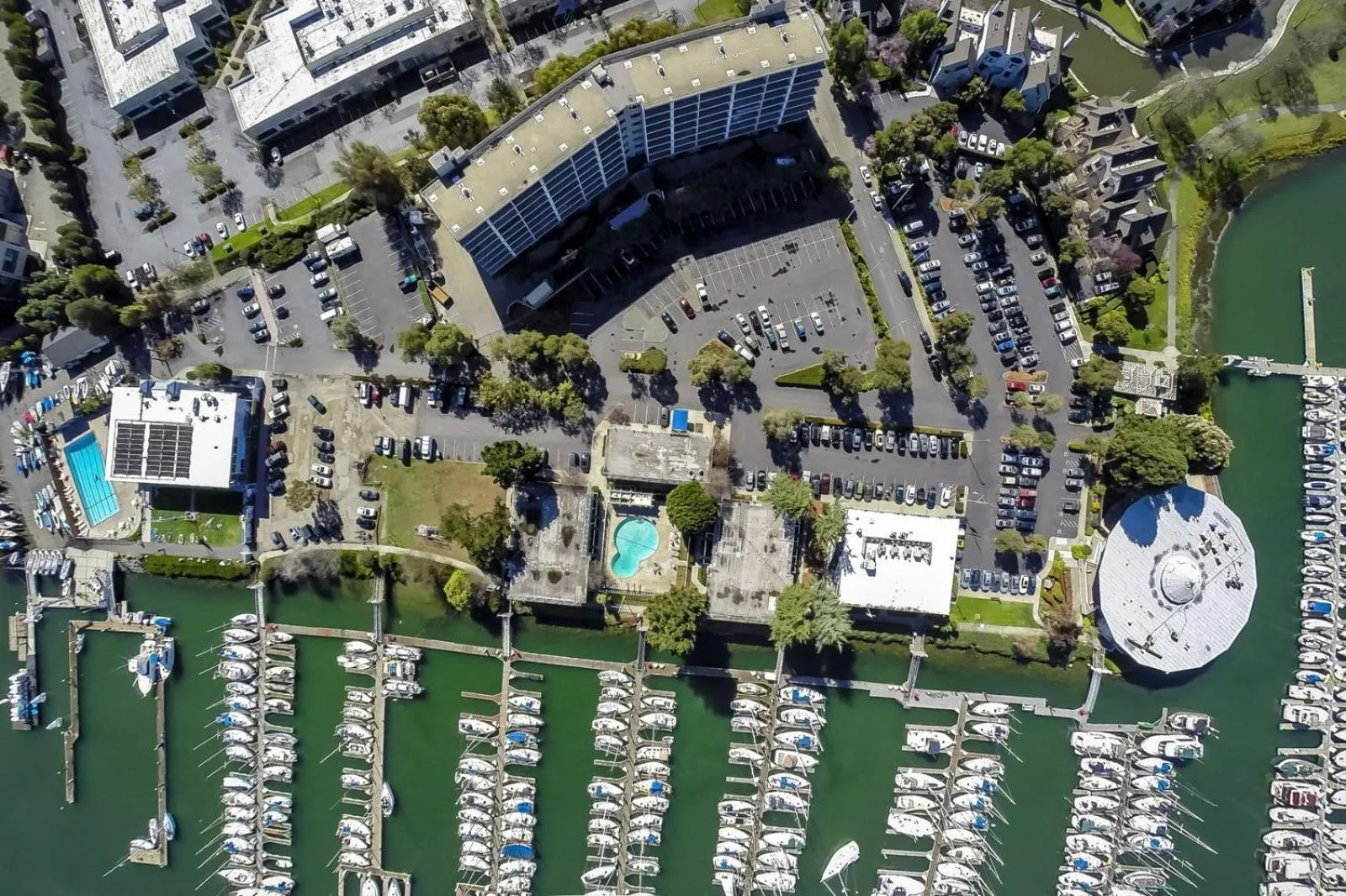 Bird's eye view in Marina Village Inn
